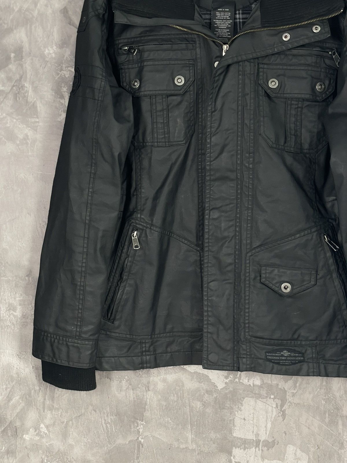 Harley Davidson Vintage Harley Davidson Cargo Y2K Bondage Jacket Size US M / EU 48-50 / 2 - 5 Thumbnail