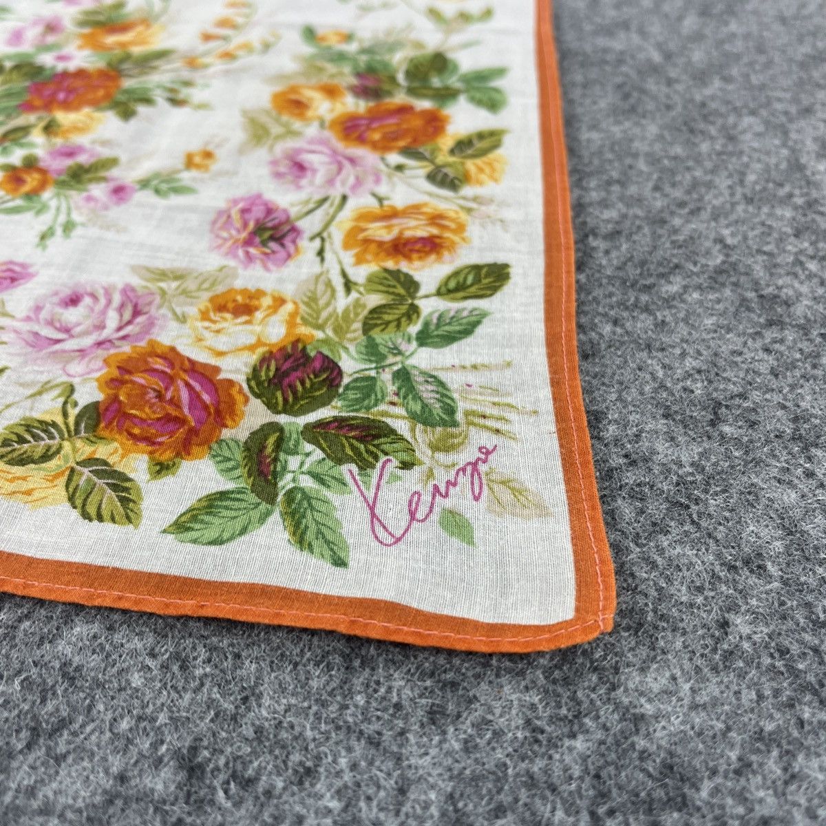 Kenzo × Vintage Kenzo Handkerchief / Bandana / Neckerchief B038 Size ONE SIZE - 5 Thumbnail