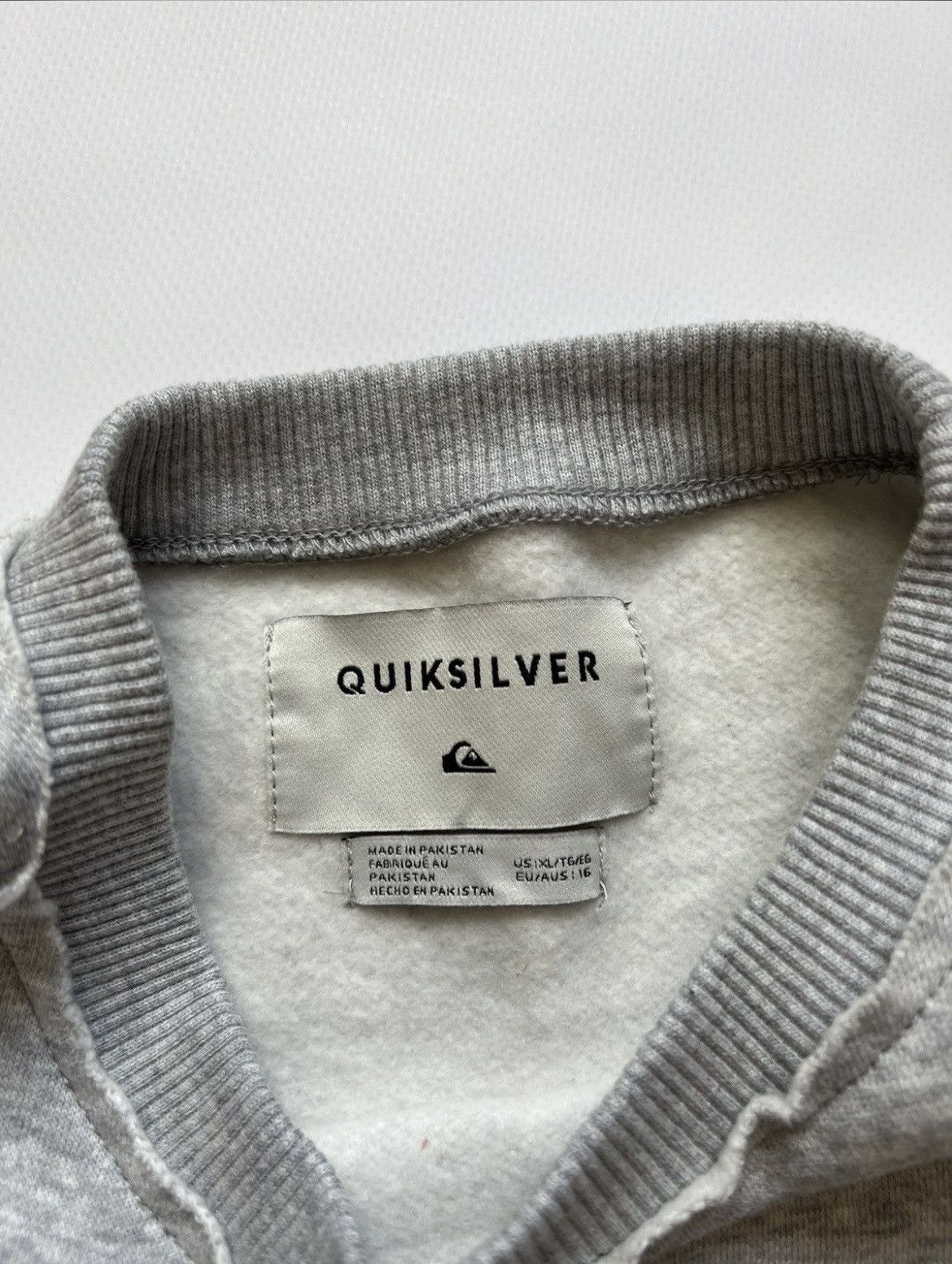 Quiksilver Quiksilver Grey Sweatshirt Stay Cool Size US XL / EU 56 / 4 - 5 Thumbnail
