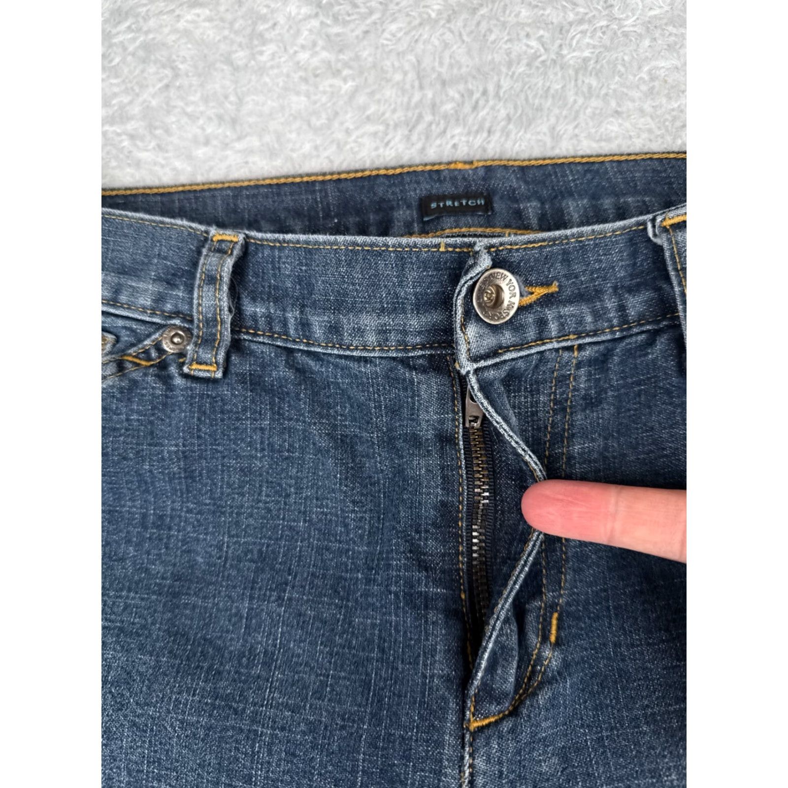 Jones New York Jones New York Sport Jeans Womens 6 Blue Denim Flared Cotton Blend Stretch 28x27 Size 28" / US 6 / IT 42 - 5 Thumbnail