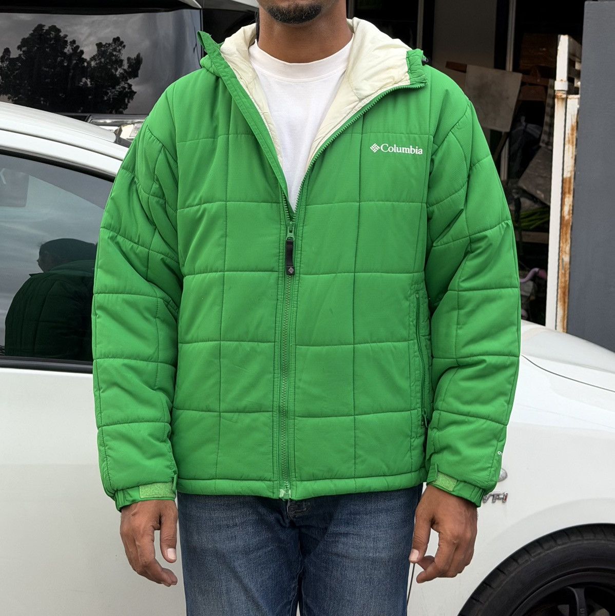 Columbia Columbia Big Logo Mountain Green Outdoor Padded Jacket Size US S / EU 44-46 / 1 - 8 Thumbnail