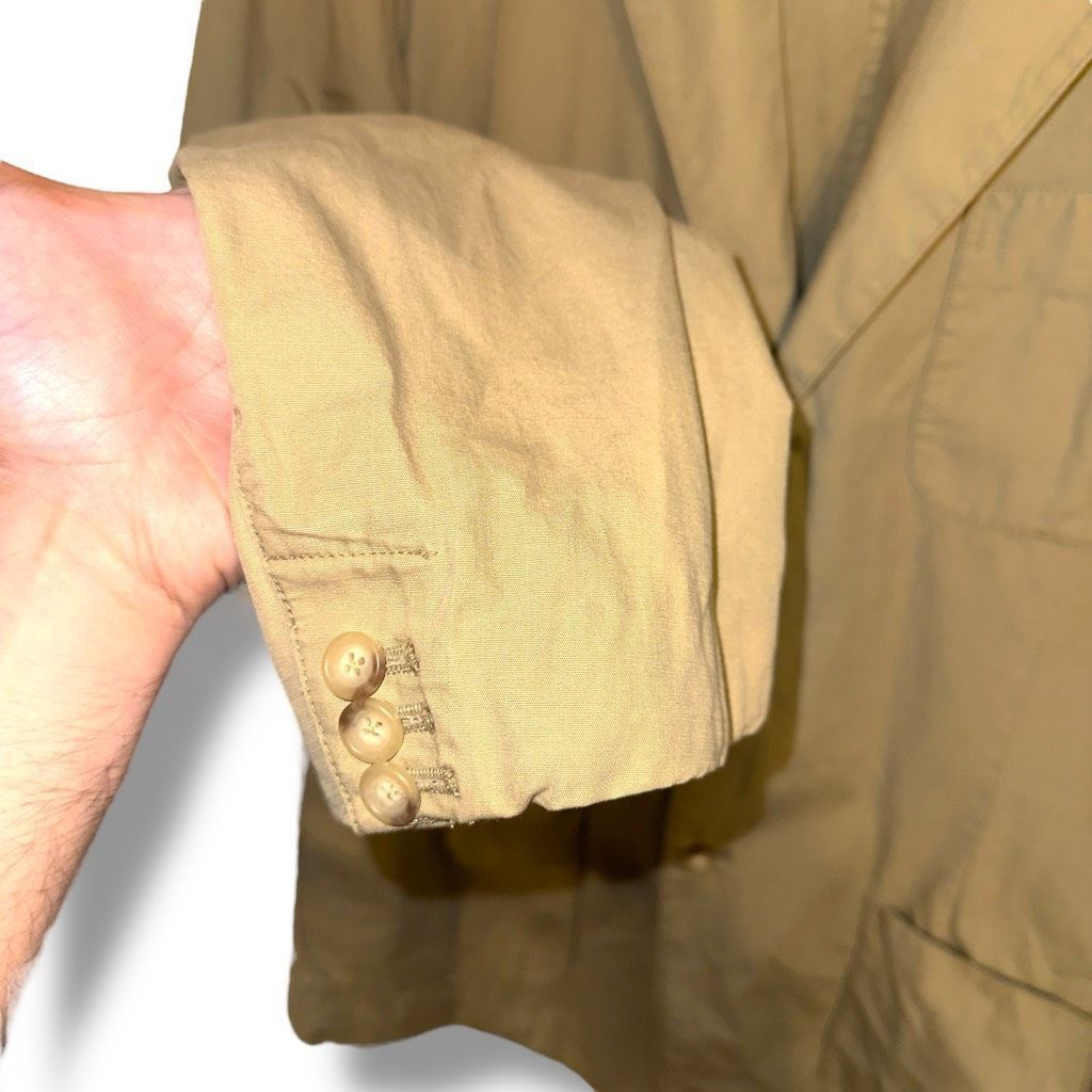 Polo Ralph Lauren Polo Ralph Lauren Tan Unstructured Safari Jacket Sport Coat Size 48R - 5 Thumbnail