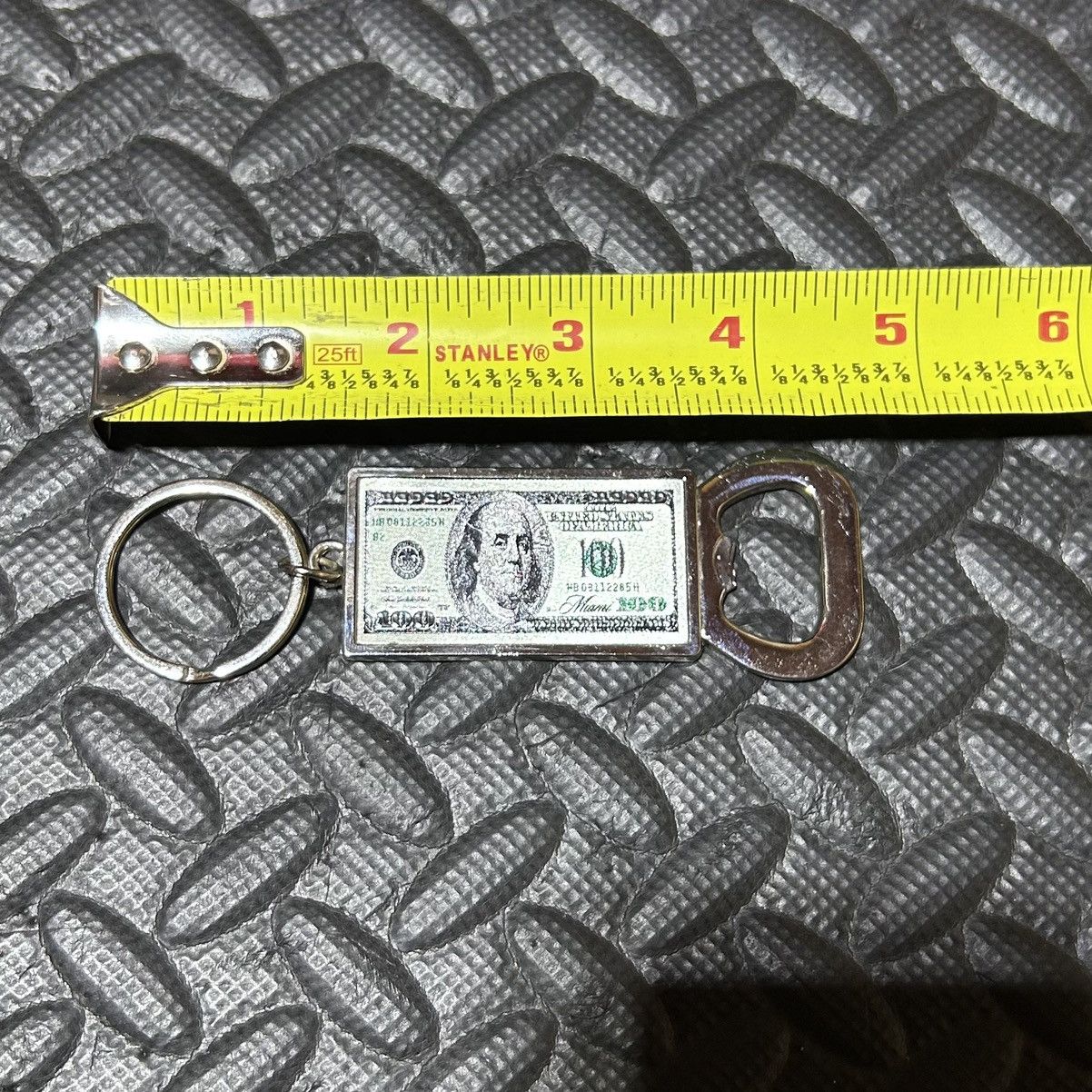 Other 100 Dollar Bill Keychain Bottle Opener Ben Franklin 4” Size ONE SIZE - 5 Thumbnail