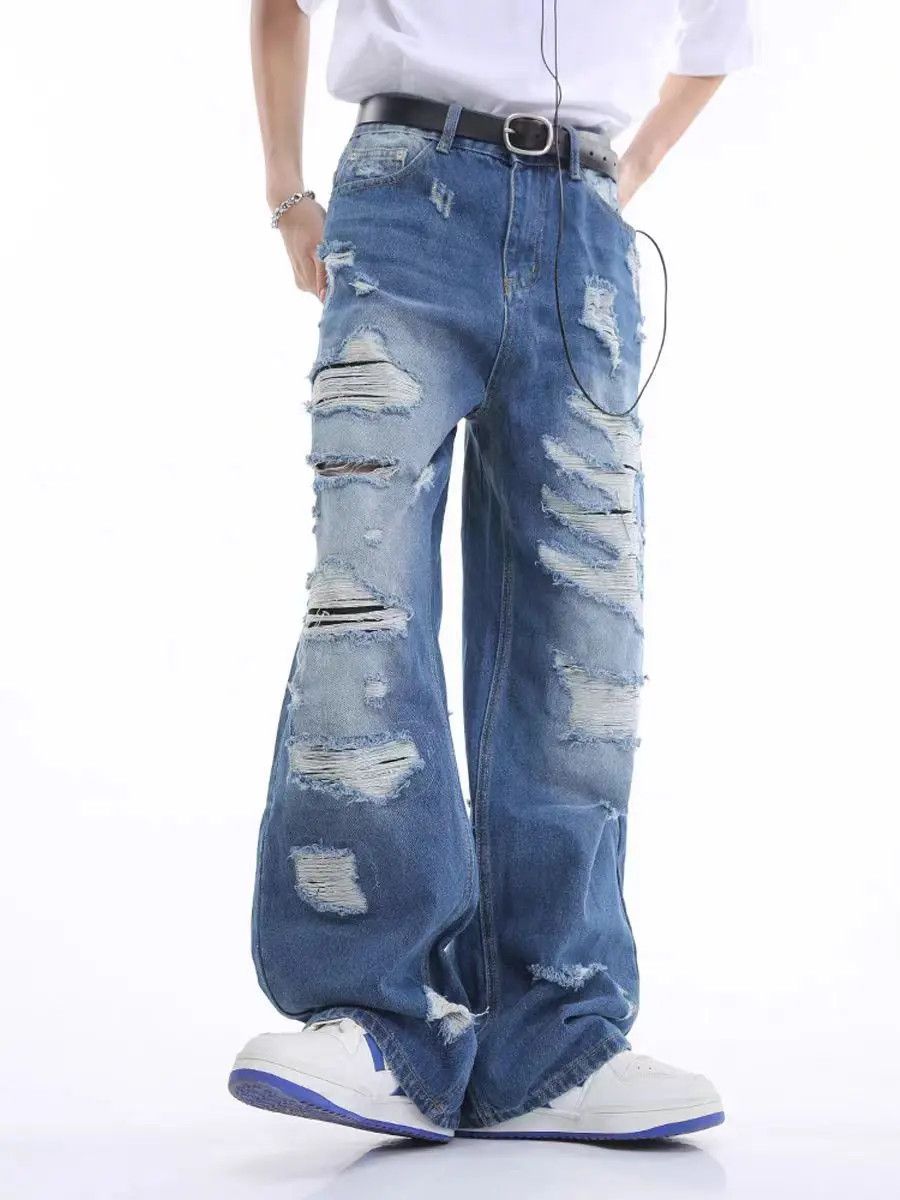 Japanese Brand × Jean Classic ripped casual jeans Size US 32 / EU 48 - 1 Thumbnail