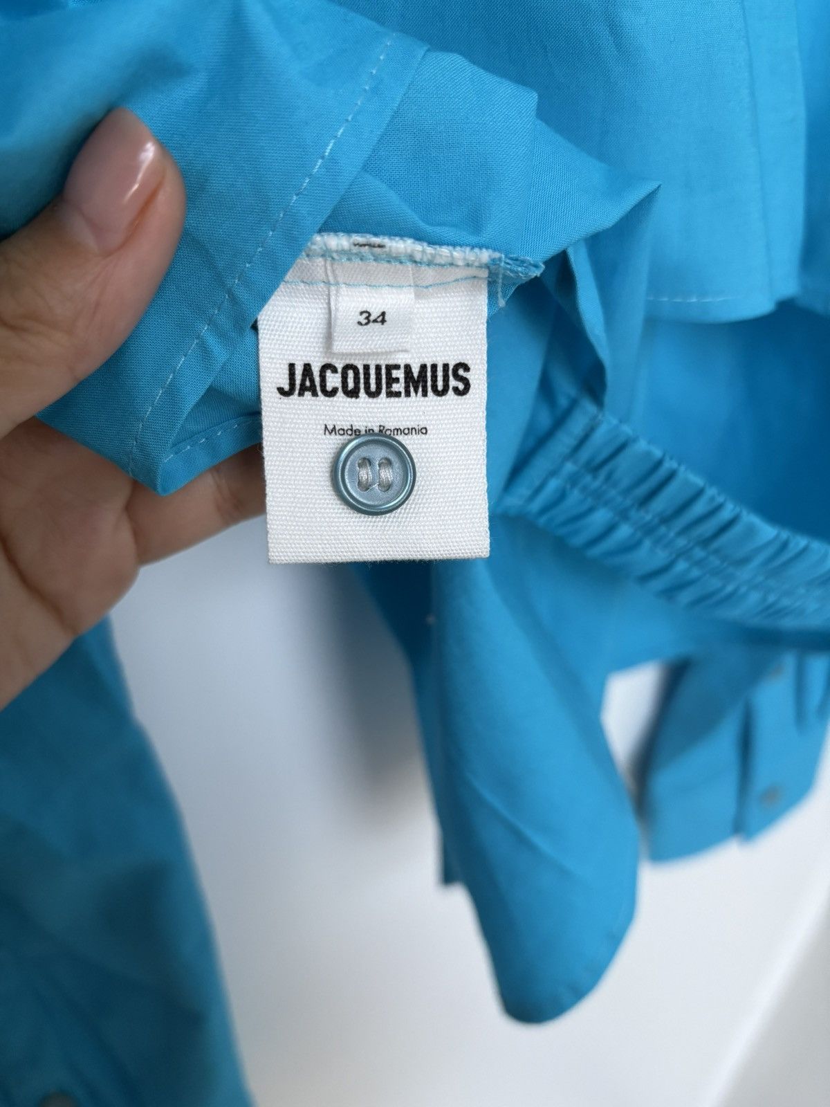Jacquemus Jacquemus “Le Splash” cropped shirt Size XS / US 0-2 / IT 36-38 - 7 Thumbnail
