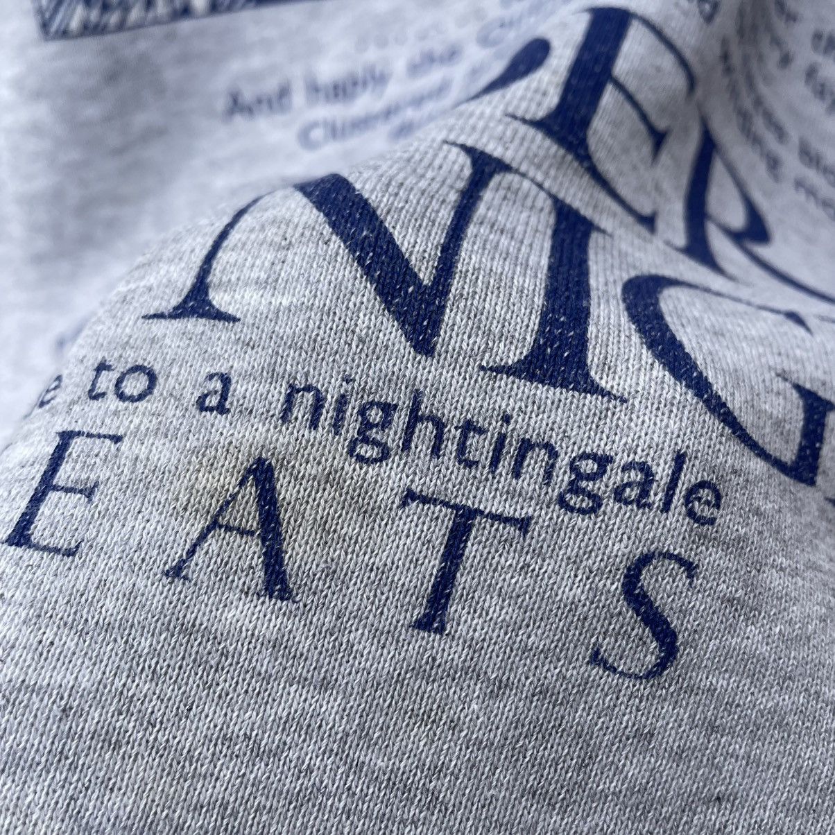 Vintage 🔥Vintage 80s Tender Is The Night Novel Quotes Sweatshirts Size US M / EU 48-50 / 2 - 11 Thumbnail
