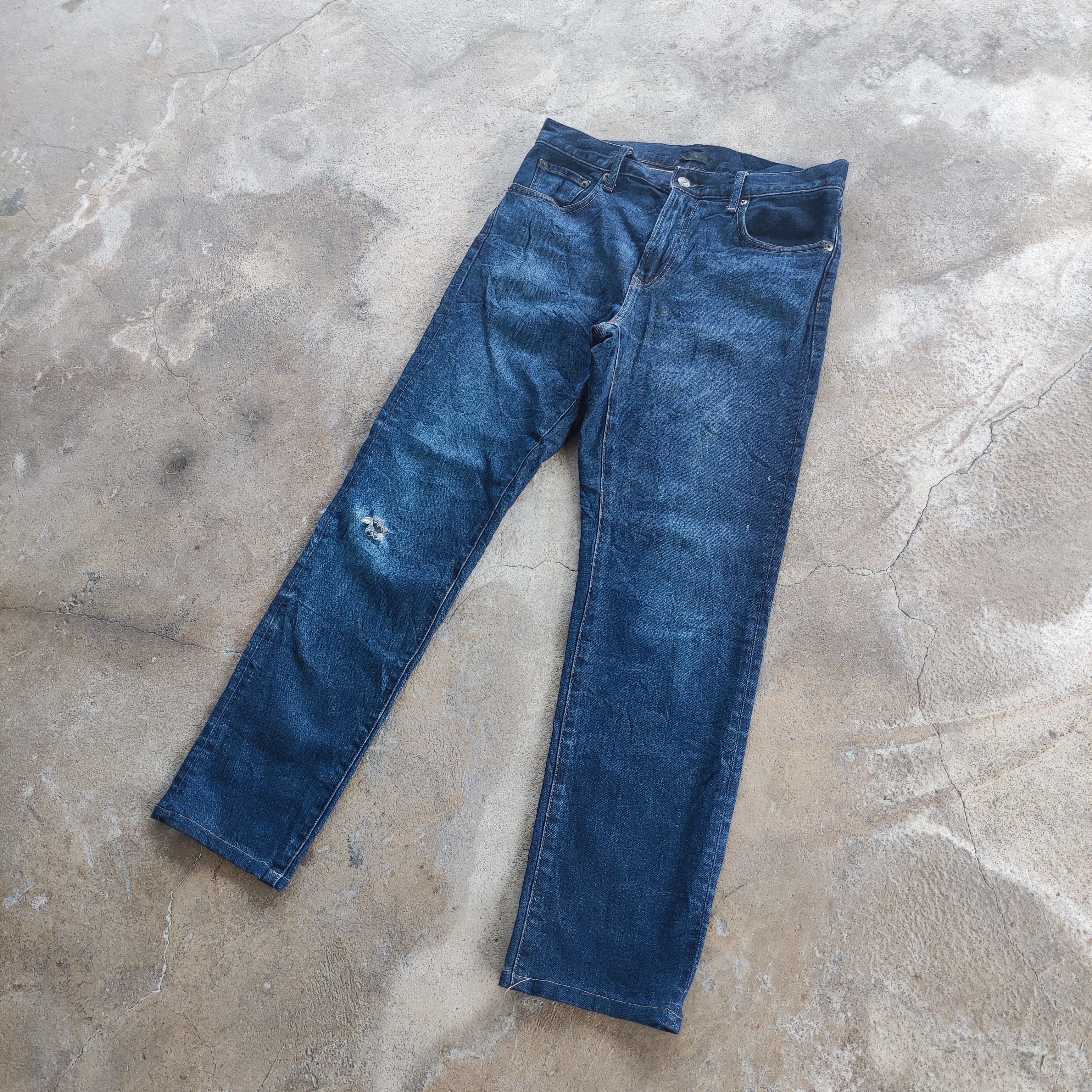 Japanese Brand Vintage Japanese Brand Distressed Jeans Ripped pants Size US 32 / EU 48 - 2 Thumbnail