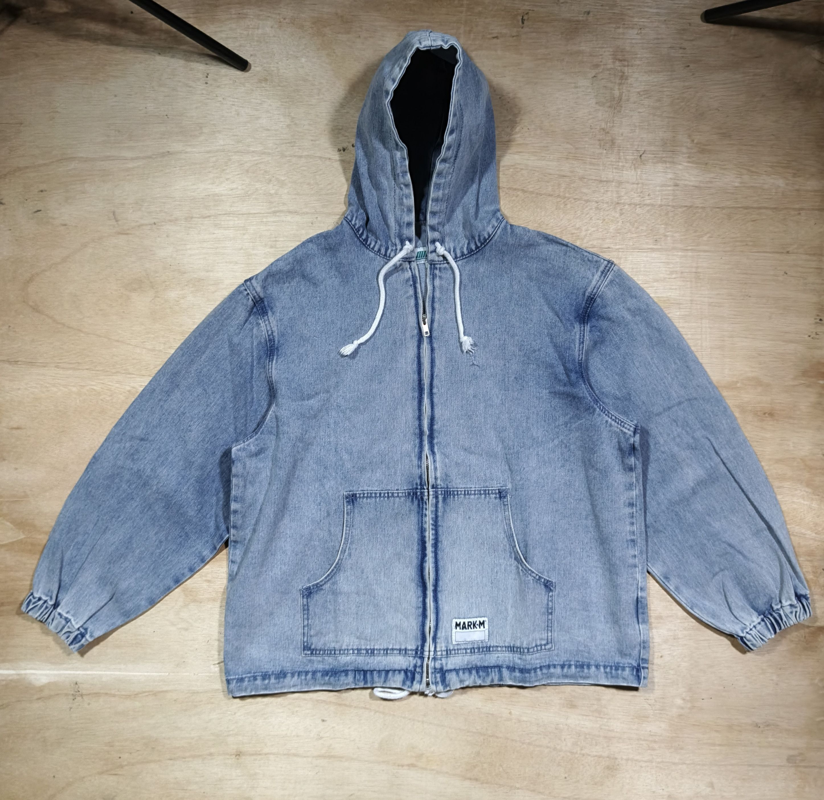 Other MARK-M Wave Logo Denim Zipper Hoodie Size US L / EU 52-54 / 3 - 1 Thumbnail