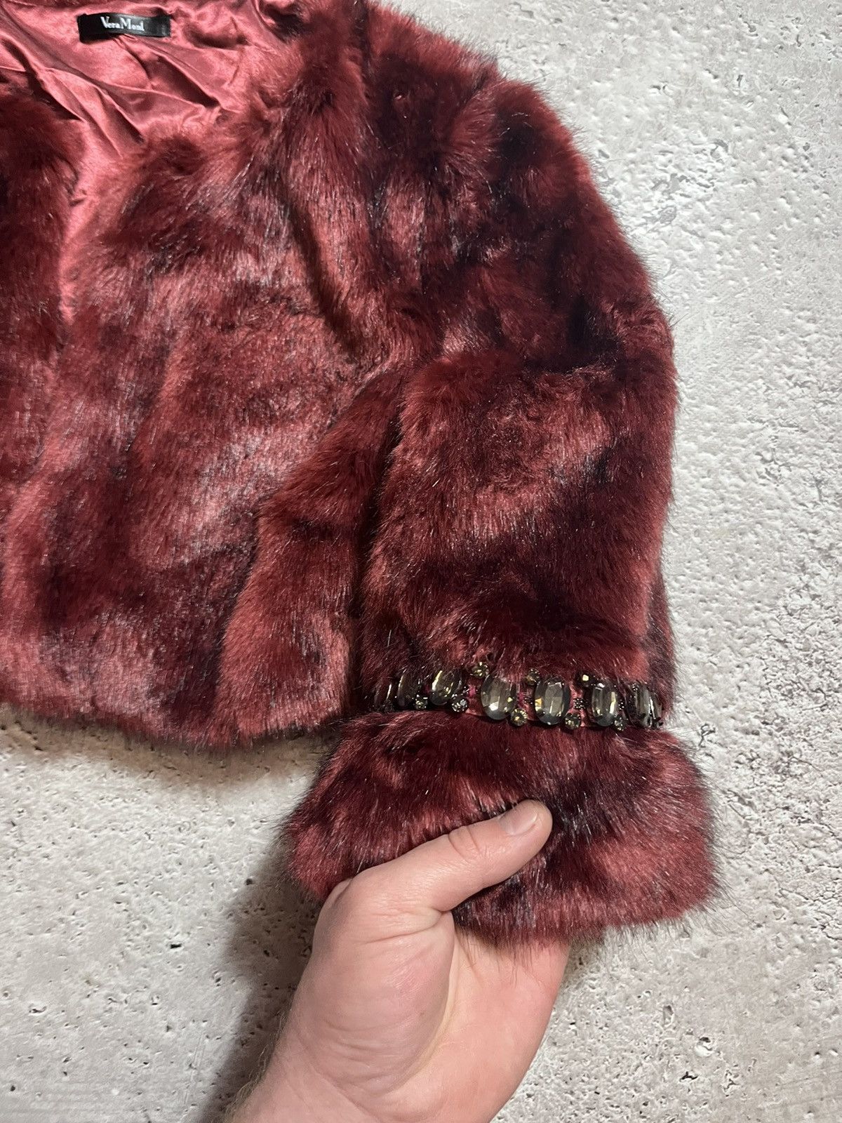 If Six Was Nine × Vintage FAUX FUR AMAZING CROPPED AVANT GARDE JACKET Size S / US 4 / IT 40 - 6 Thumbnail