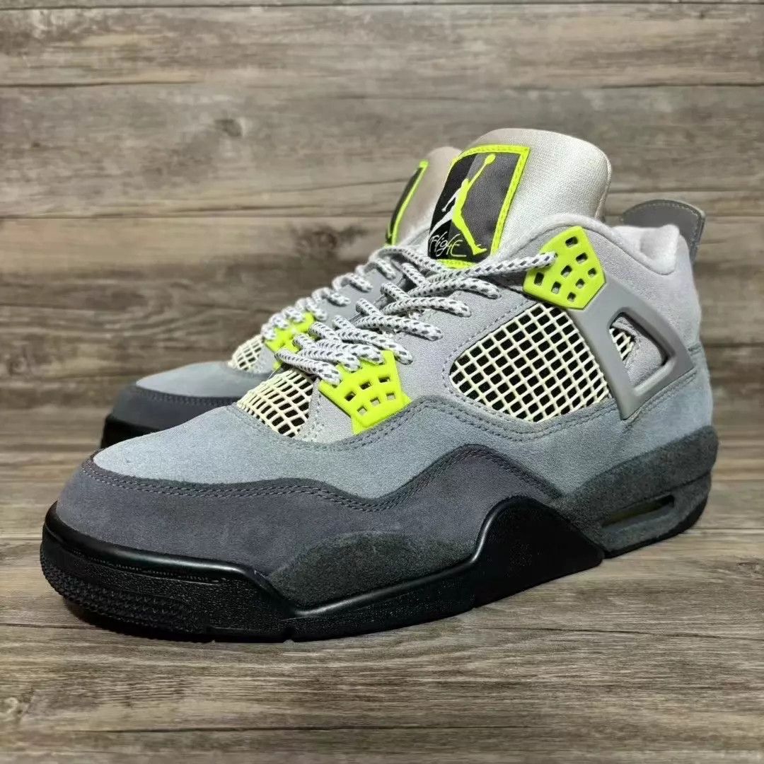 Nike Air Jordan 4 Gray Green/Black CT5342-007 42.5 97 New Size US 9 / EU 42 - 1 Thumbnail