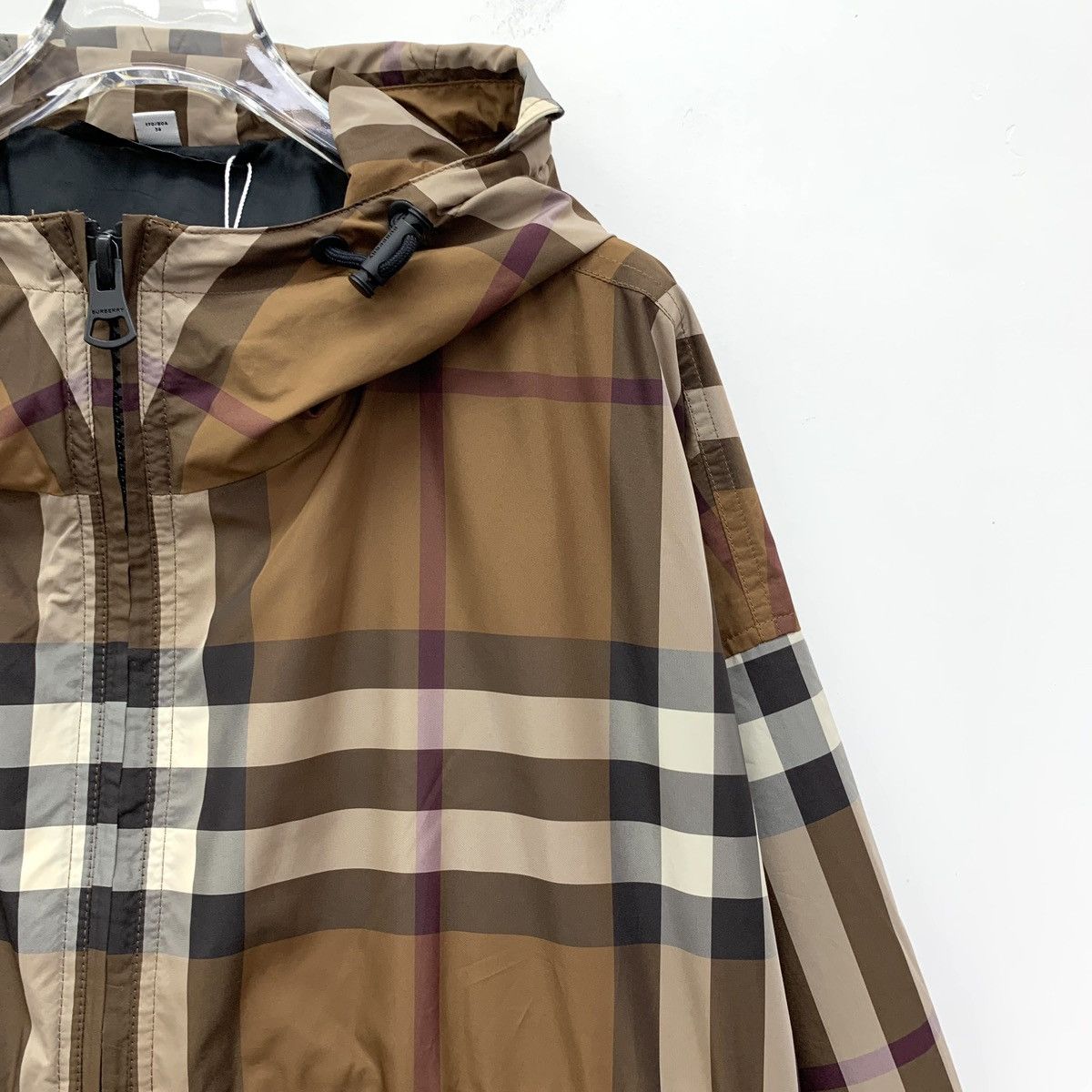 Burberry Burberry Dark Brown Classic Check Design Long Sleeve Jacket Size S / US 4 / IT 40 - 3 Thumbnail
