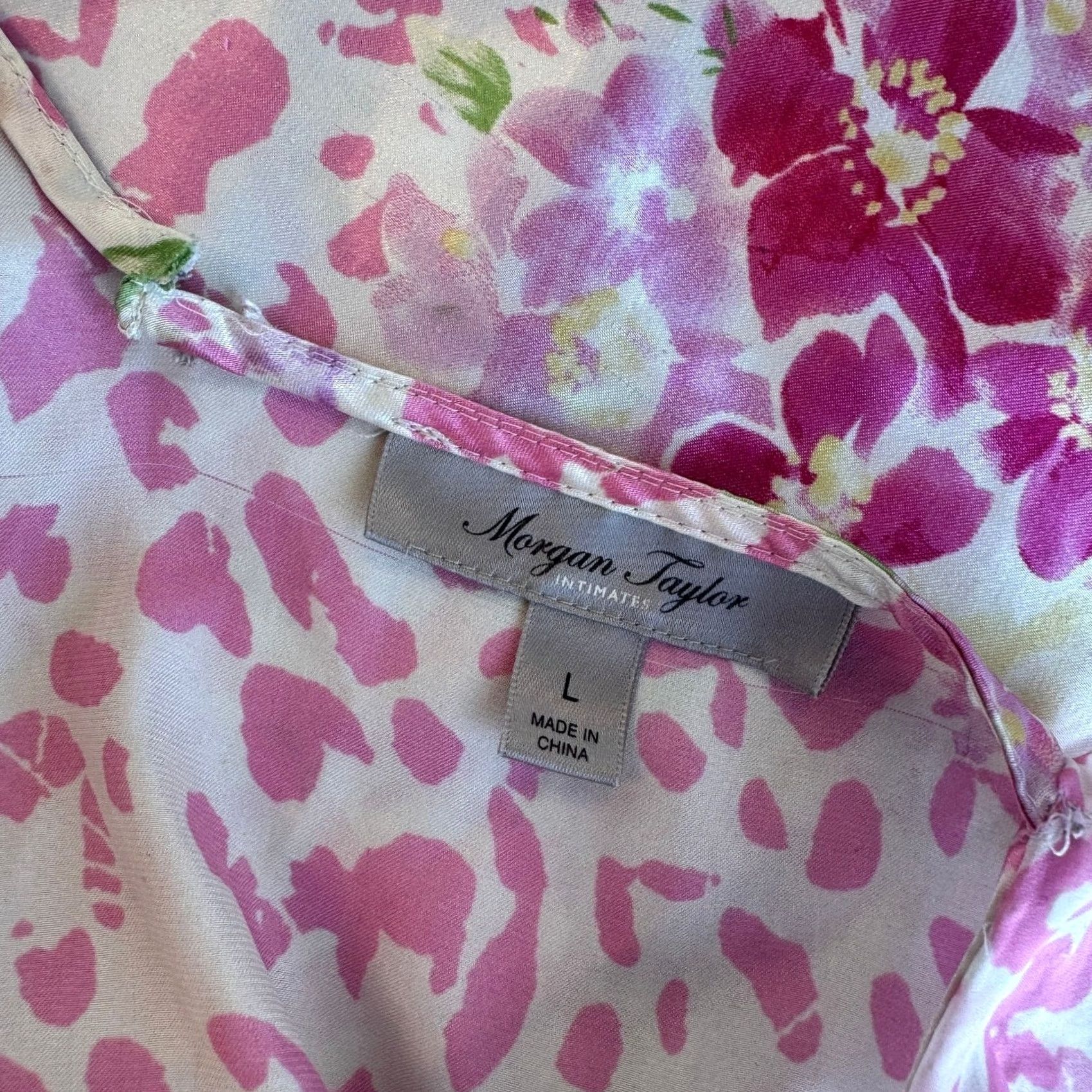 Vintage VINTAGE Morgan Taylor Floral Pink Sleeveless Midi Dress L Size L / US 10 / IT 46 - 3 Thumbnail