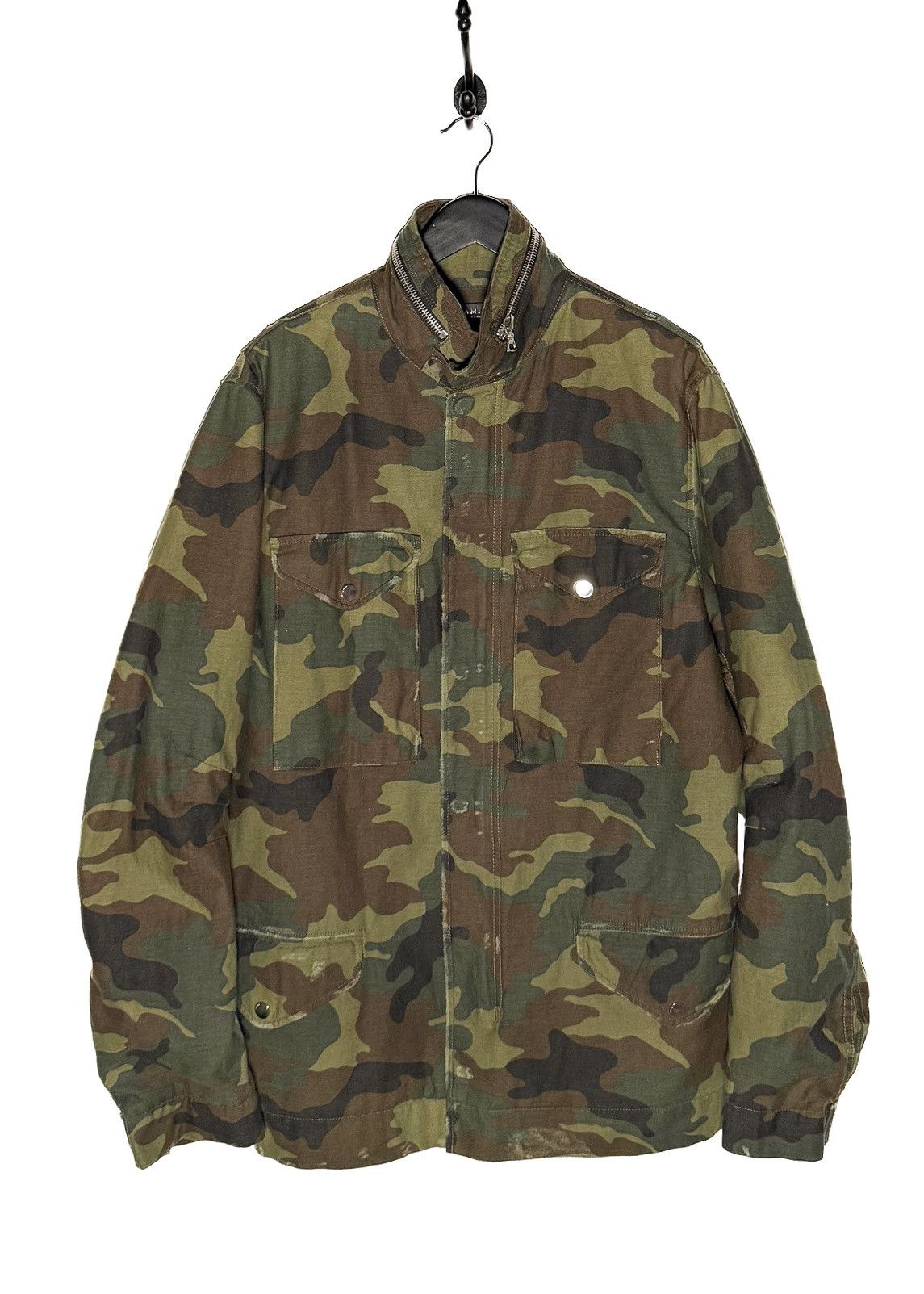 Amiri Amiri Green Camo M65 Utility Field Jacket Size US XL / EU 56 / 4 - 1 Thumbnail