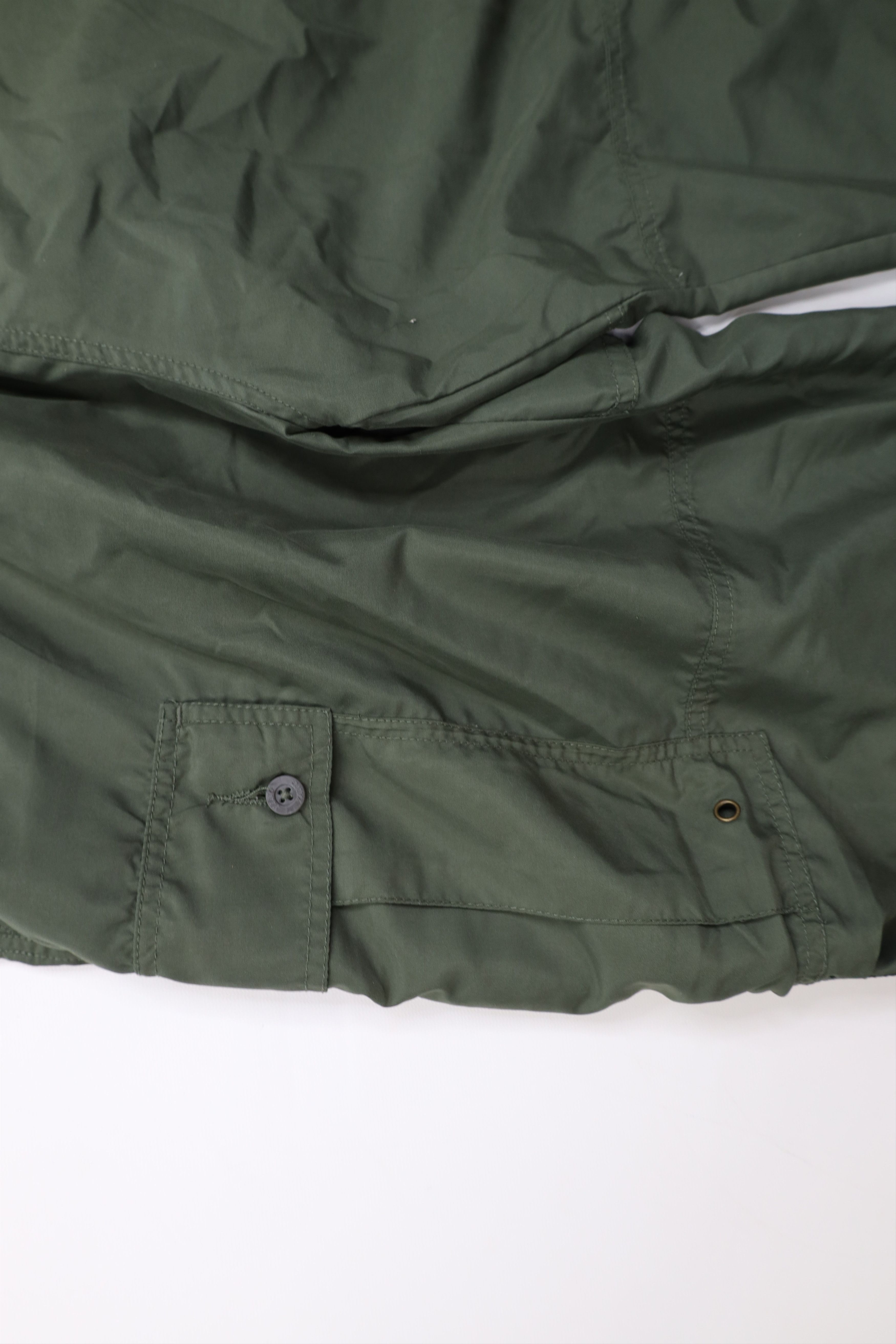 Vintage Vintage 90s Y2K Streetwear Baggy Wide Leg Cargo Pants Green Size US 32 / EU 48 - 9 Thumbnail