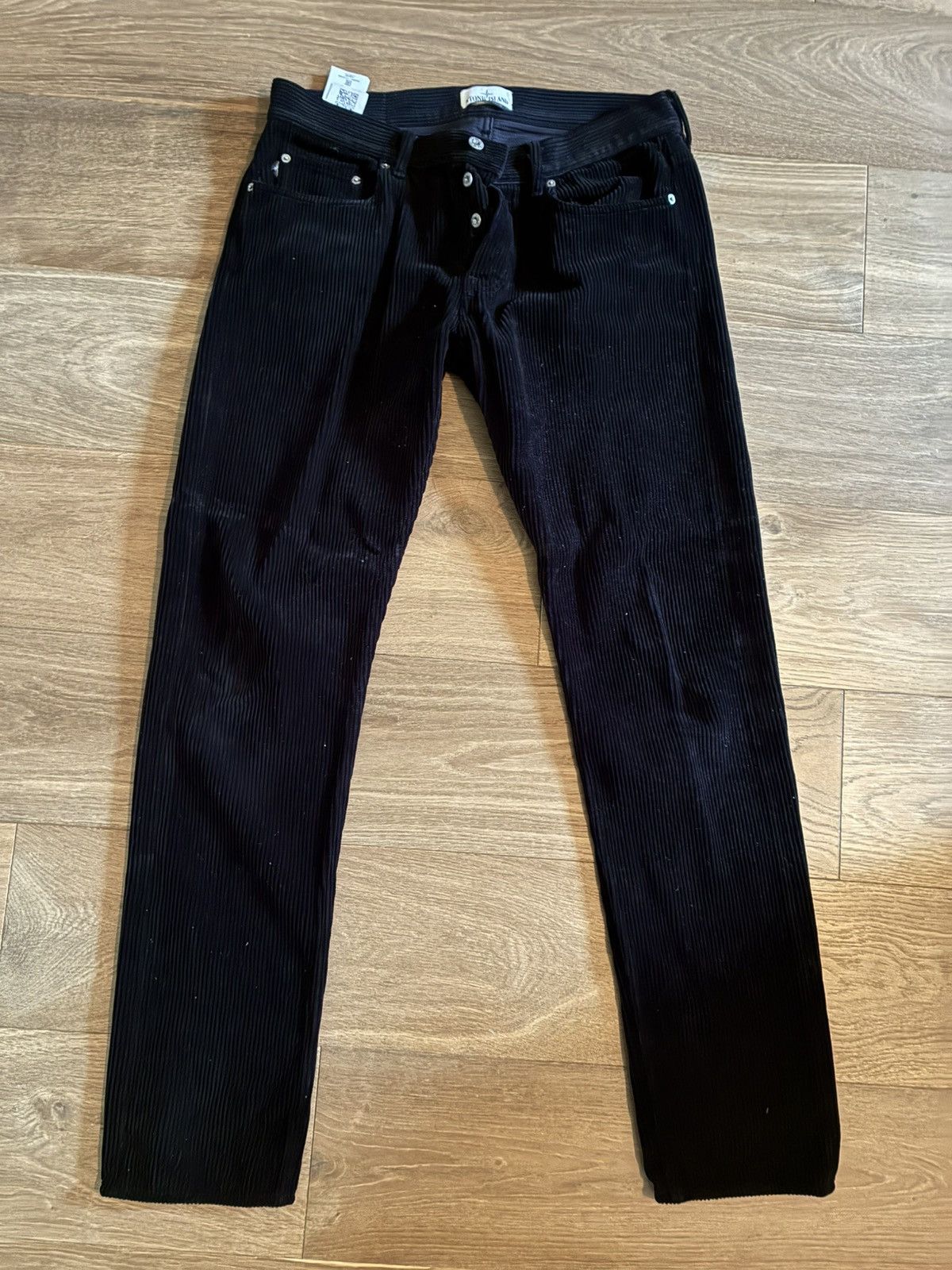 Stone Island Stone Island black corduroy pants Size US 34 / EU 50 - 1 Thumbnail