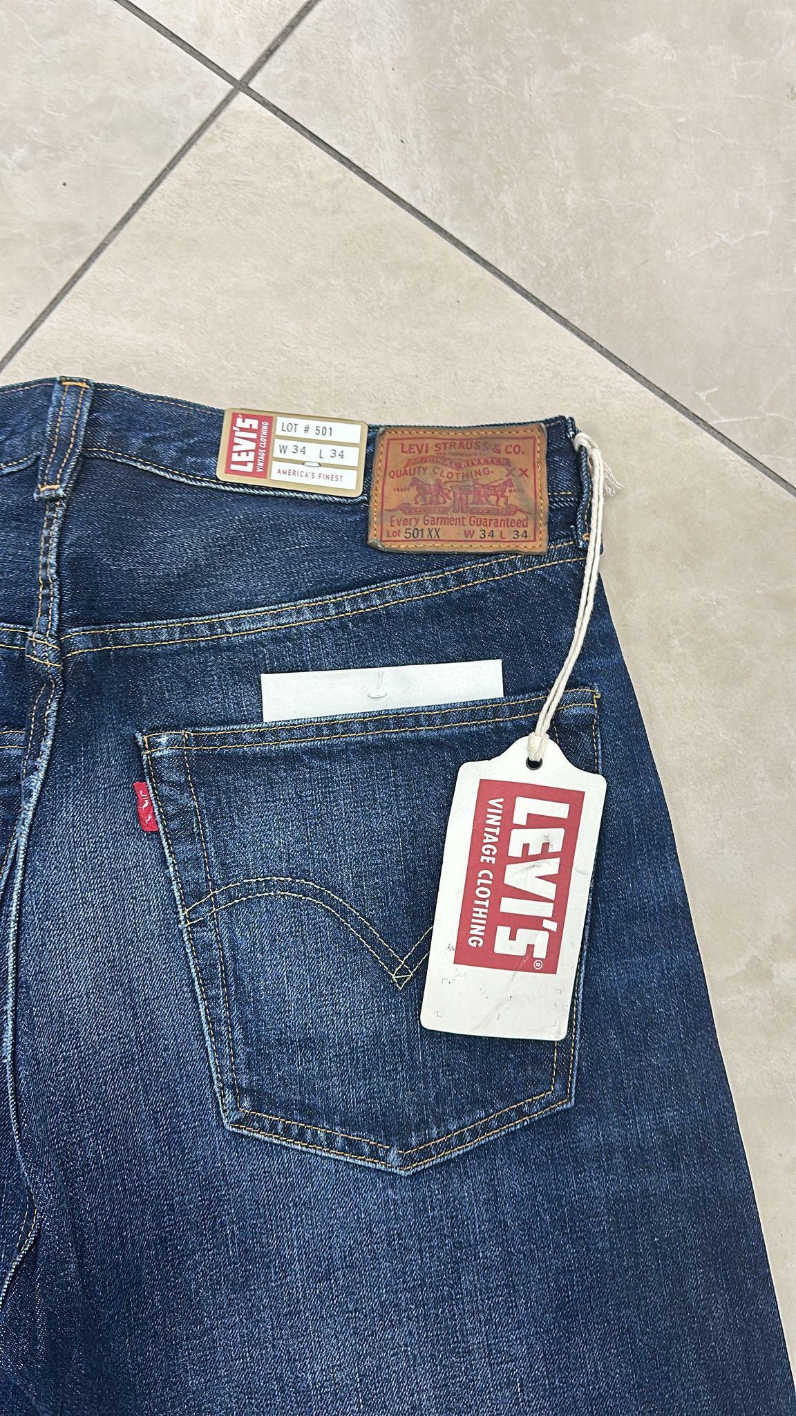 Levi's Vintage Clothing LVC Levi's Vintage Clothing 1947 501XX BigE Selvedge Jeans Size US 34 / EU 50 - 6 Thumbnail