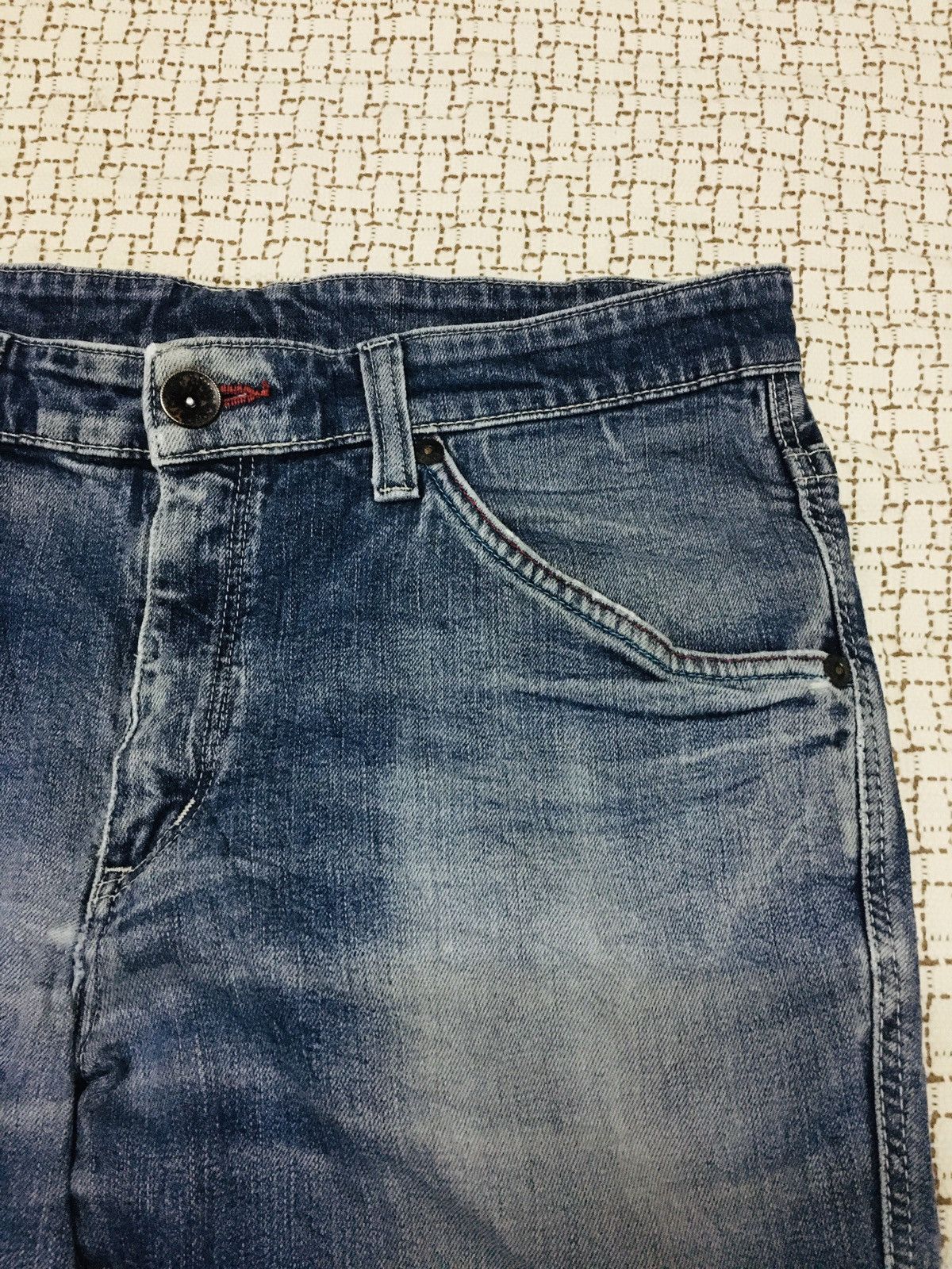 Edwin × Japanese Brand Edwin Blue Trip Jeans (17) Size US 35 - 6 Thumbnail