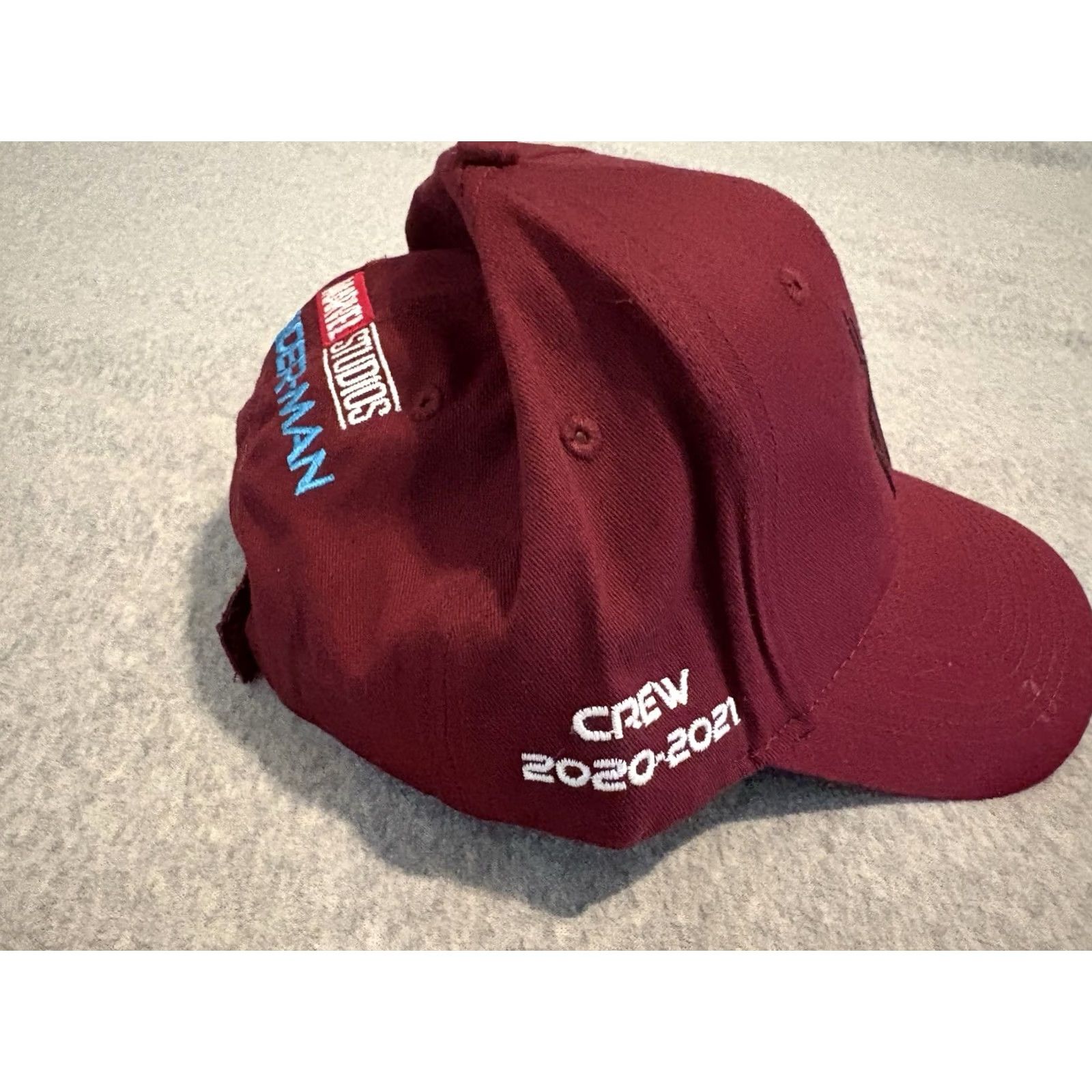 Vintage KC Caps Marvel Spider-Man: No Way Home Crew Hat Mens One Size Maroon Baseball Cap Movie Velcro back Tom Holland Spider-Man Size ONE SIZE - 2 Thumbnail