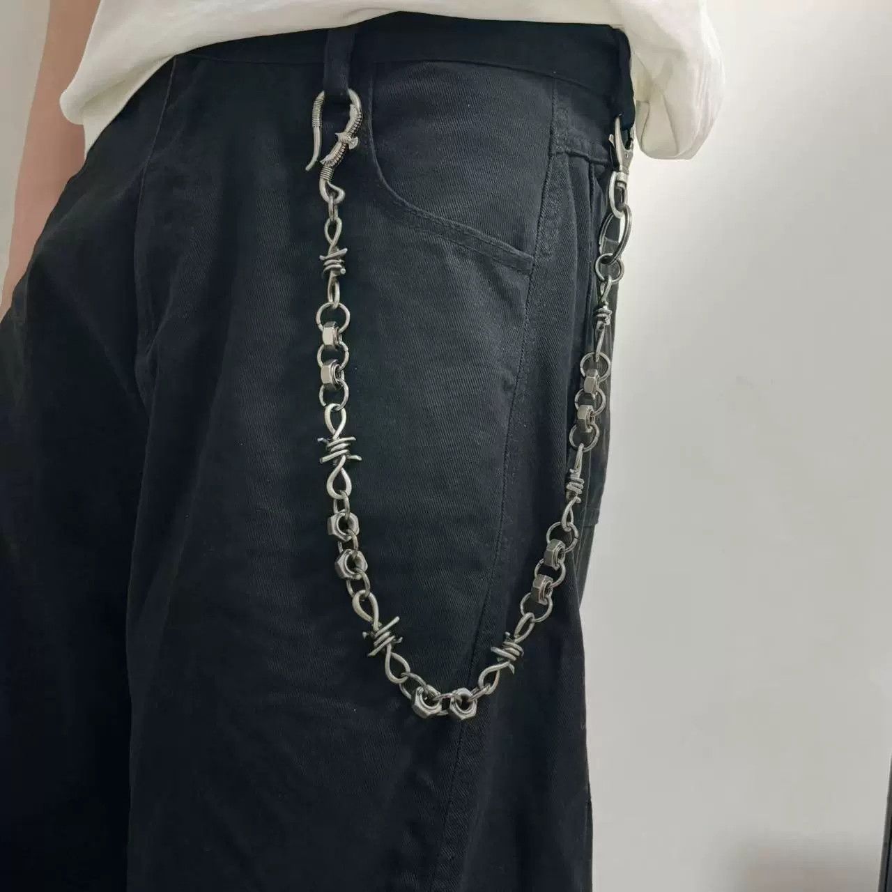 Vintage Retro hip-hop punk style jeans waist chain Size ONE SIZE - 1 Thumbnail