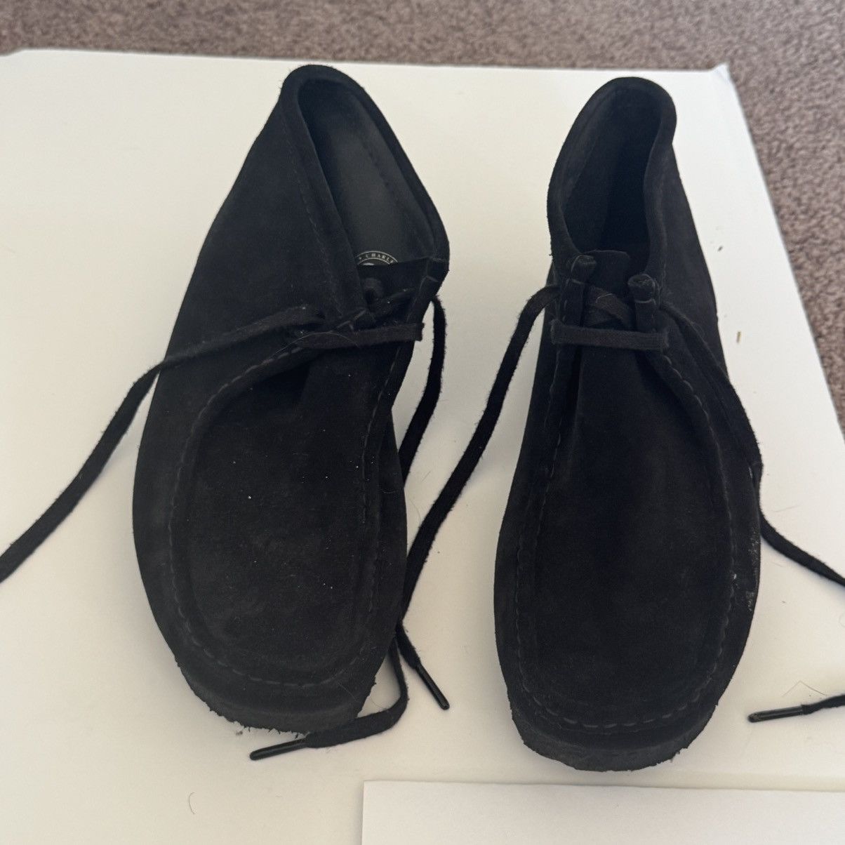 Clarks clarks wallabee boot - black suede Size US 12 / EU 45 - 1 Thumbnail