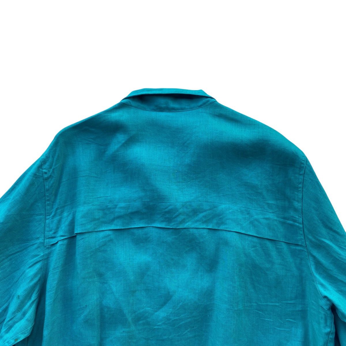 Lanvin ‼️LAST DROP‼️Lanvin Paris Linen Zip Jacket Teal Green Vintage Size US M / EU 48-50 / 2 - 13 Thumbnail