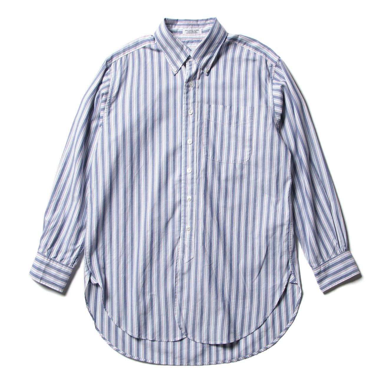 Engineered Garments 19 Century BD Oxford Shirt / White Blue Red Stripe Size US S / EU 44-46 / 1 - 1 Thumbnail