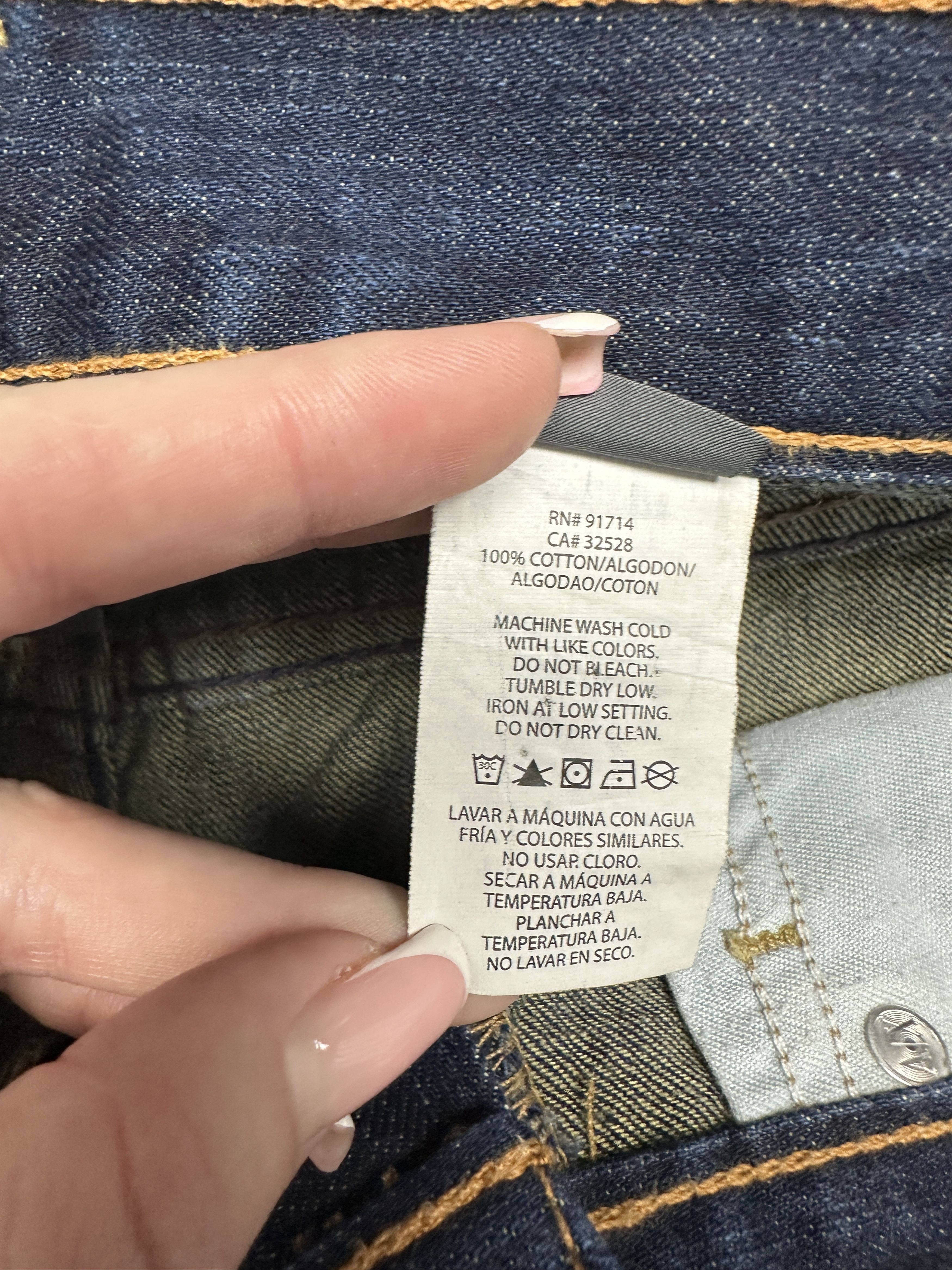 Armani Exchange Mens Salvage Denim Pants Jeans