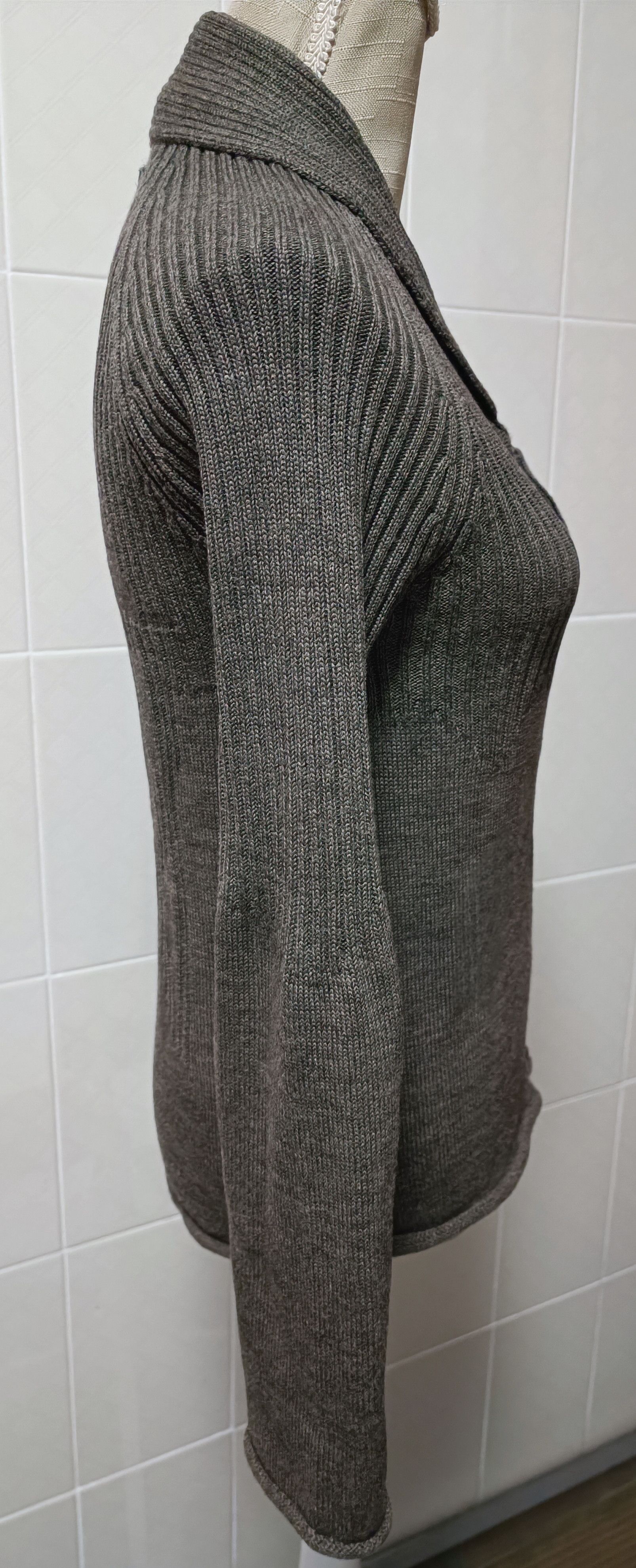 Jean Paul Gaultier 90's - Mink color wool cardigan Size S / US 4 / IT 40 - 13 Thumbnail
