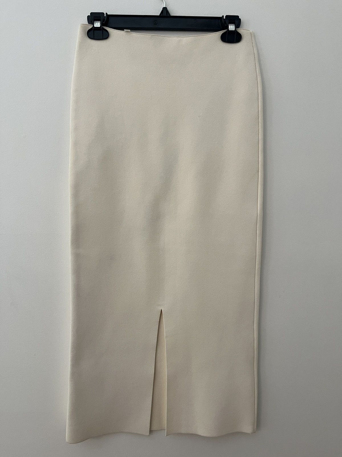 Jil Sander Cream knit pencil skirt Size 26" / US 2 / IT 38 - 2 Thumbnail