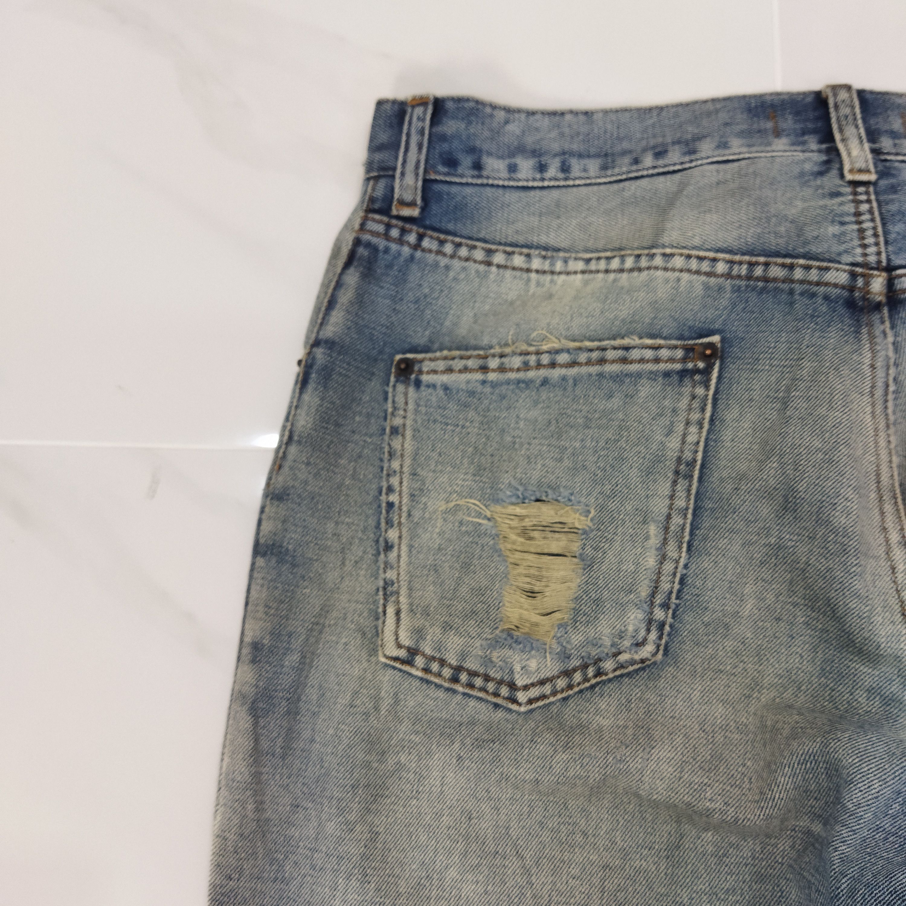 Dolce & Gabbana DOLCE GABBANA DISTRESSED BLUE JEANS PANTS Size US 34 / EU 50 - 11 Thumbnail
