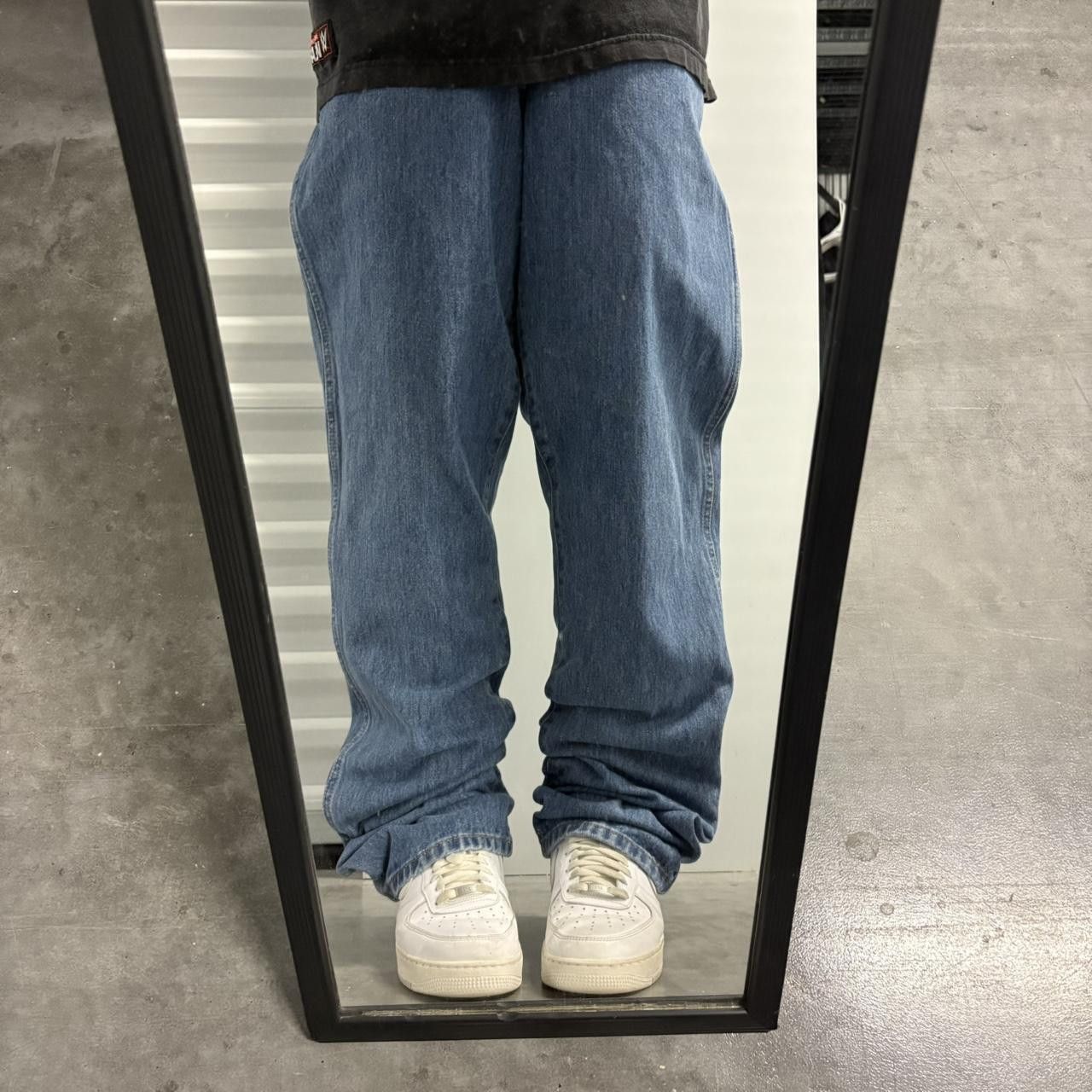 Japanese Brand × Redhead × Vintage Crazy Vintage Y2K/2000s Baggy Tall Medium Wash Denim Jeans! Size US 36 / EU 52 - 1 Thumbnail