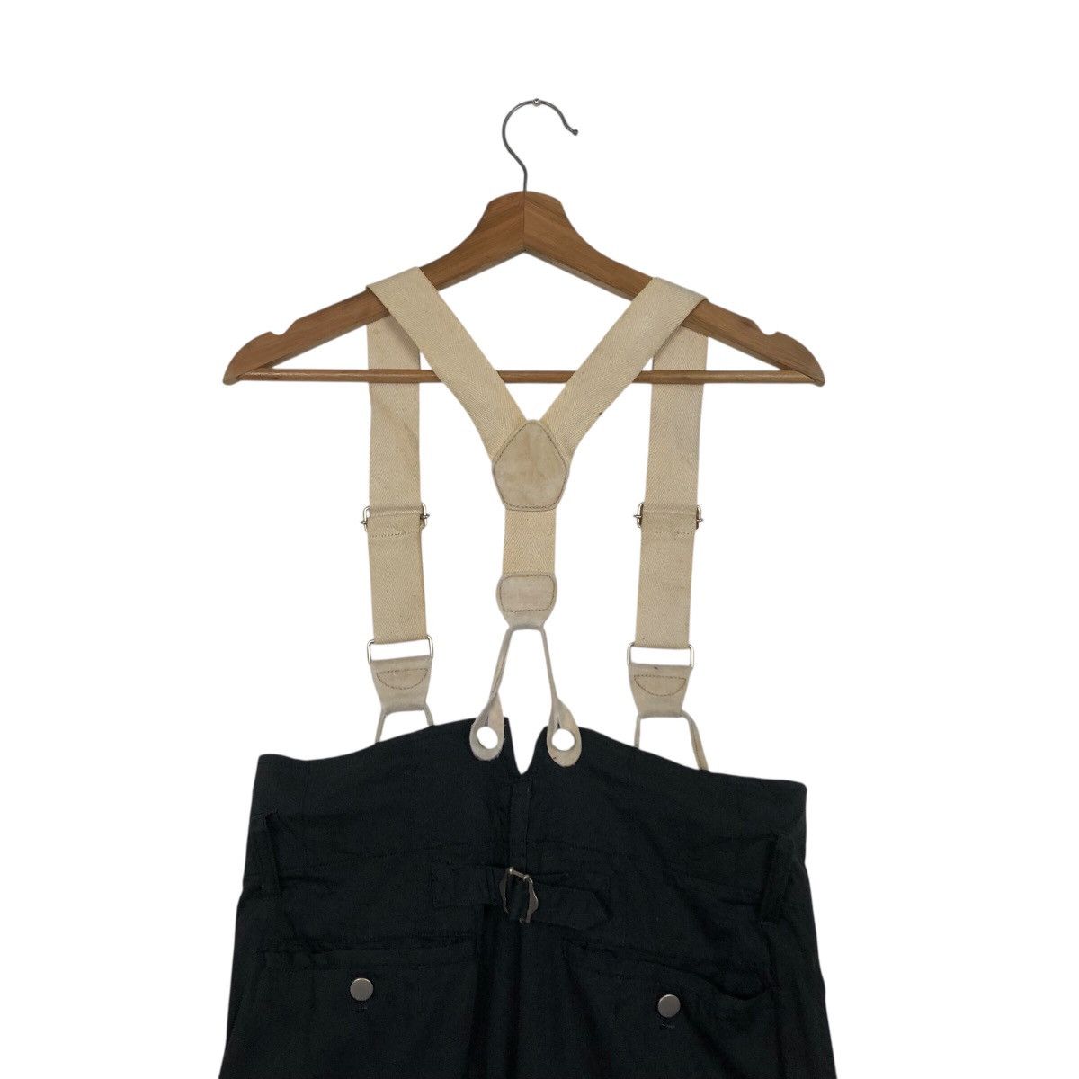 Issey Miyake Archival Issey Miyake High Waist Wide Leg Suspender Trousers Size US 30 / EU 46 - 9 Thumbnail