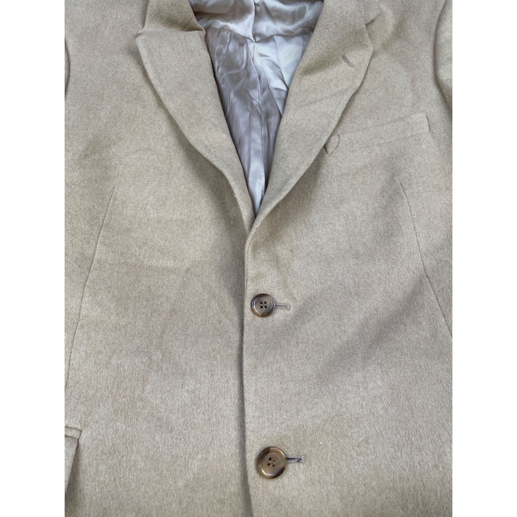 Andrew Fezza Andrew Fezza Men's Beige Sports Coat/Camel Hair Blazer Size Size 44L - 5 Thumbnail