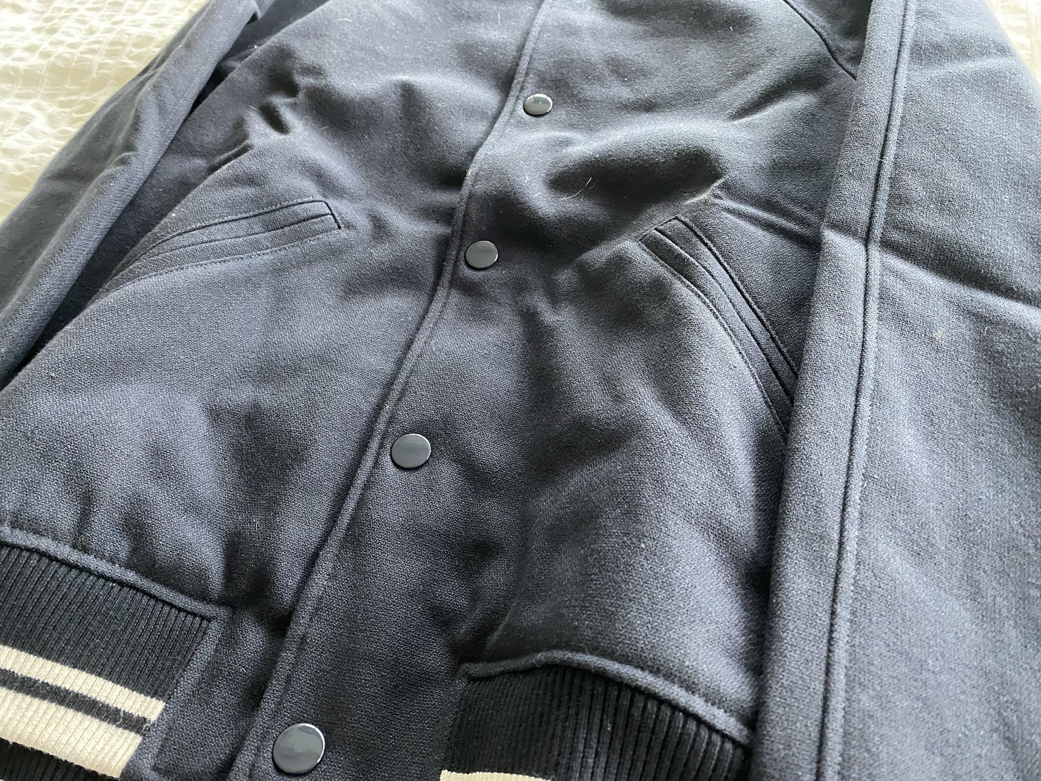 A.P.C. A.P.C. Teddy Seven Varsity Bomber Jacket Wool Size US S / EU 44-46 / 1 - 8 Thumbnail