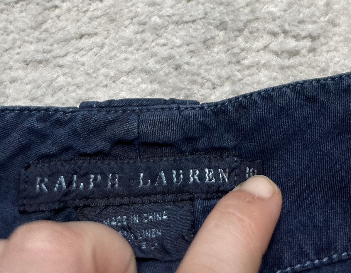 Ralph Lauren Vintage Navy Ralph Lauren Linen Silk Cargo Pockets shorts Size 32" / US 10 / IT 46 - 6 Thumbnail