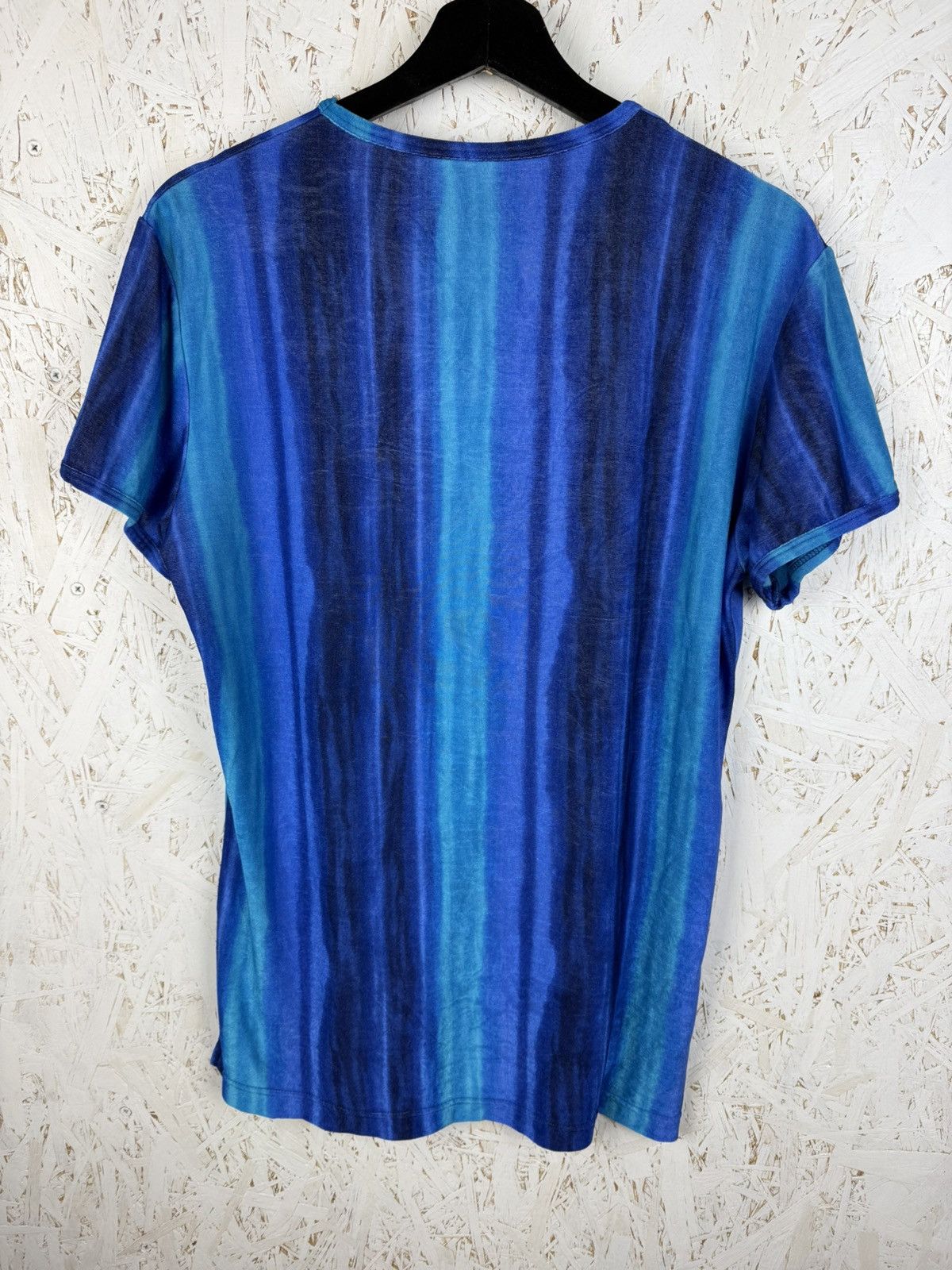 Vivienne Westwood 90s Vintage Vivienne Westwood Ocean Striped Rayon T-Shirt Size US M / EU 48-50 / 2 - 8 Thumbnail