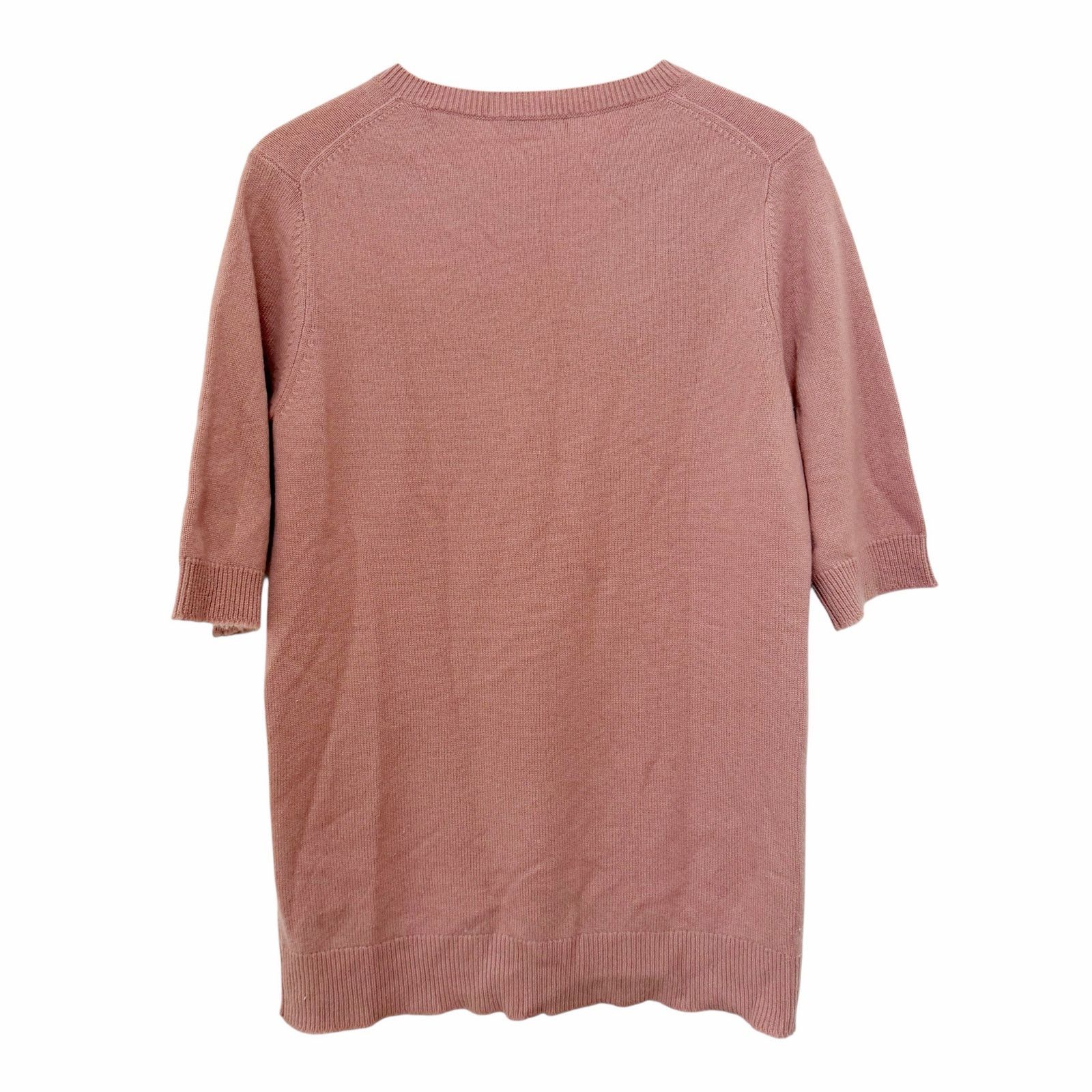 Vince Vince Pink Elbow Sleeve 100% Cashmere Tunic Sweater Sz L Size L / US 10 / IT 46 - 4 Thumbnail
