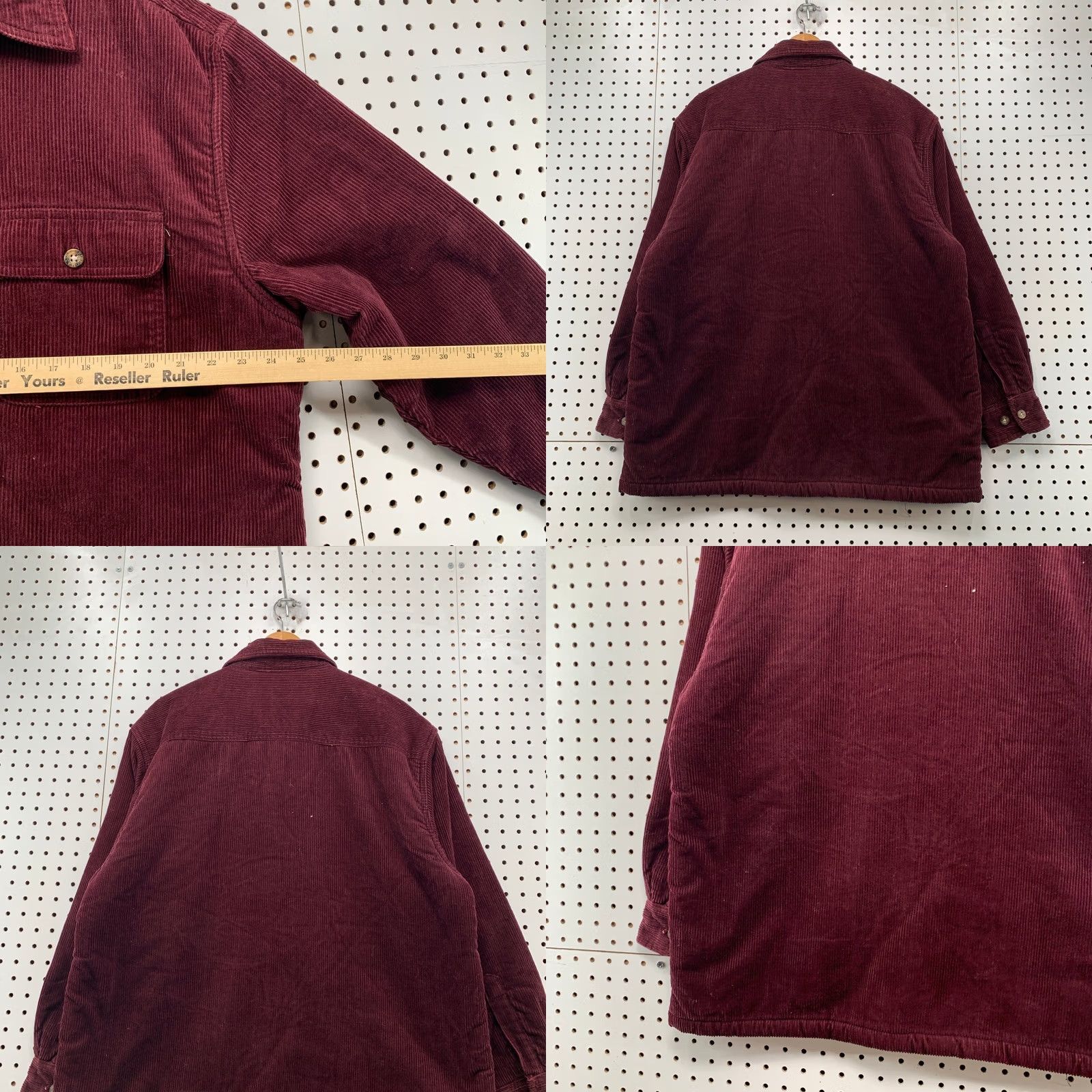 Vintage VINTAGE Fieldmaster Corduroy Button Shirt Jacket Mens L Burgundy Sherpa Lined Shirt Jacket Mens L Burgundy Sherpa Lined Size US L / EU 52-54 / 3 - 9 Thumbnail