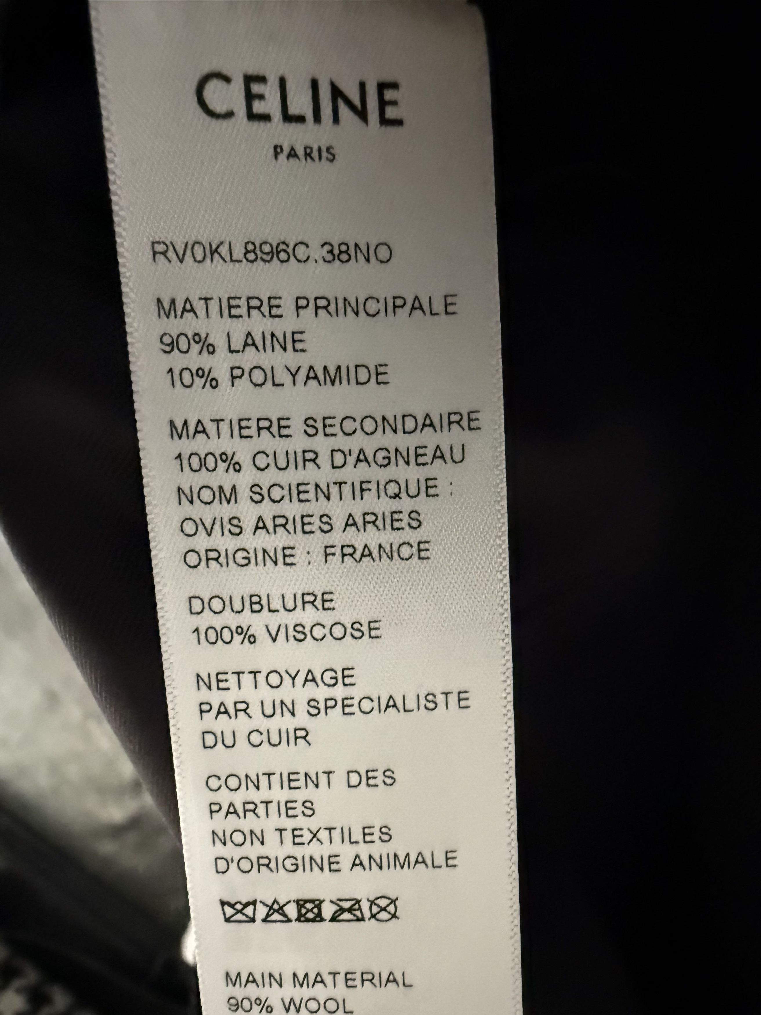 Celine Leather and Wool Hooded Teddy Bomber Size US L / EU 52-54 / 3 - 16 Thumbnail