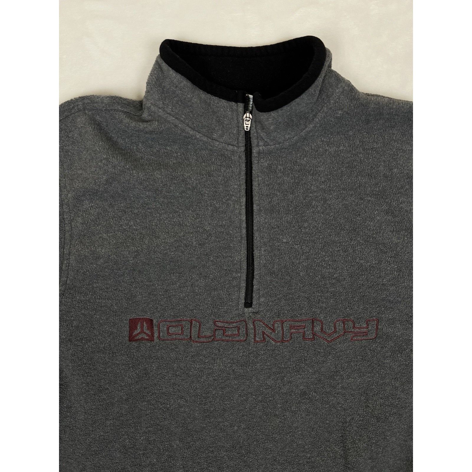 Old Navy Vintage Old Navy 1/4 Zip Fleece Sweatshirt Gray Size 2XL Spe Size US XXL / EU 58 / 5 - 2 Thumbnail