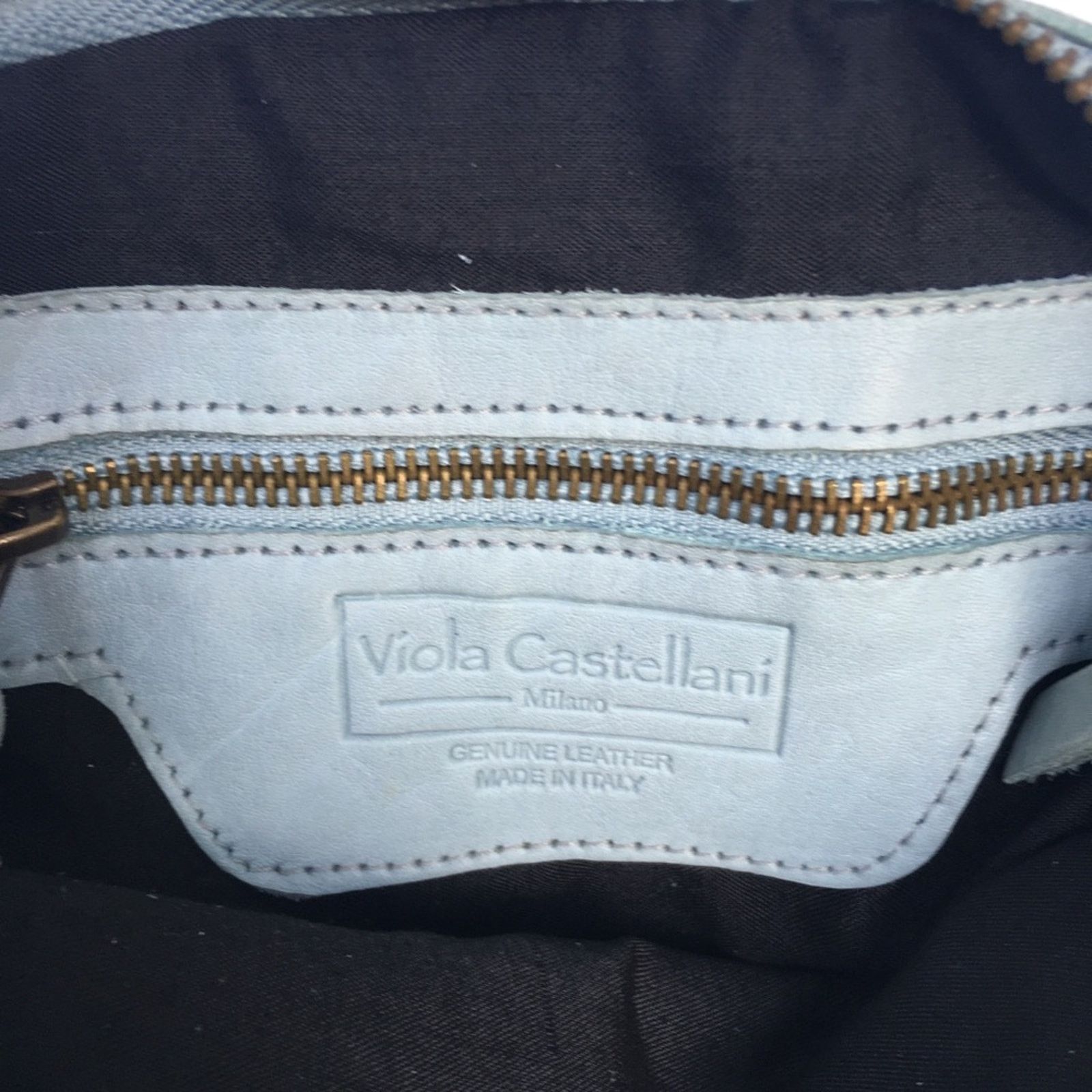 Goods New Viola Castellani Leather Distressed Cross … Size ONE SIZE - 6 Thumbnail