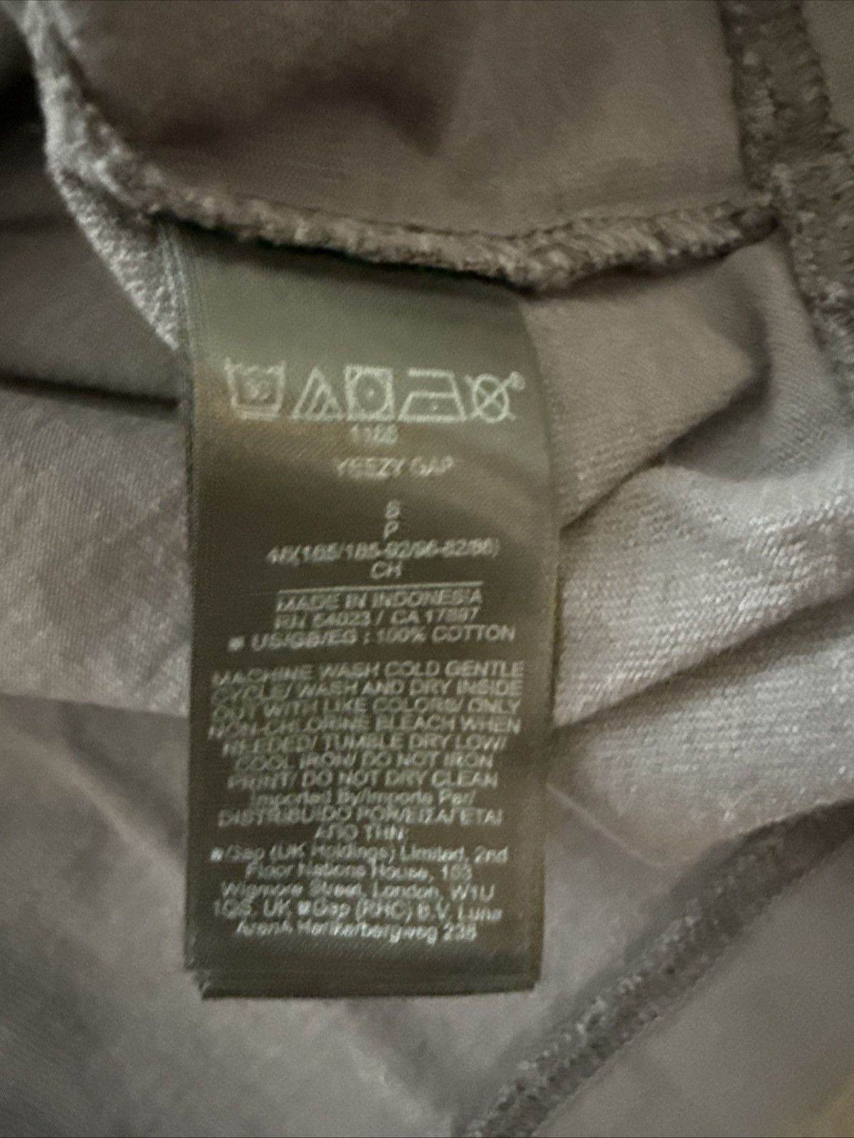Balenciaga × Gap × Yeezy YEEZY x GAP x Balenciaga 53 Logo 3/4 Sleeve Tee Gray Size S Size US S / EU 44-46 / 1 - 4 Thumbnail