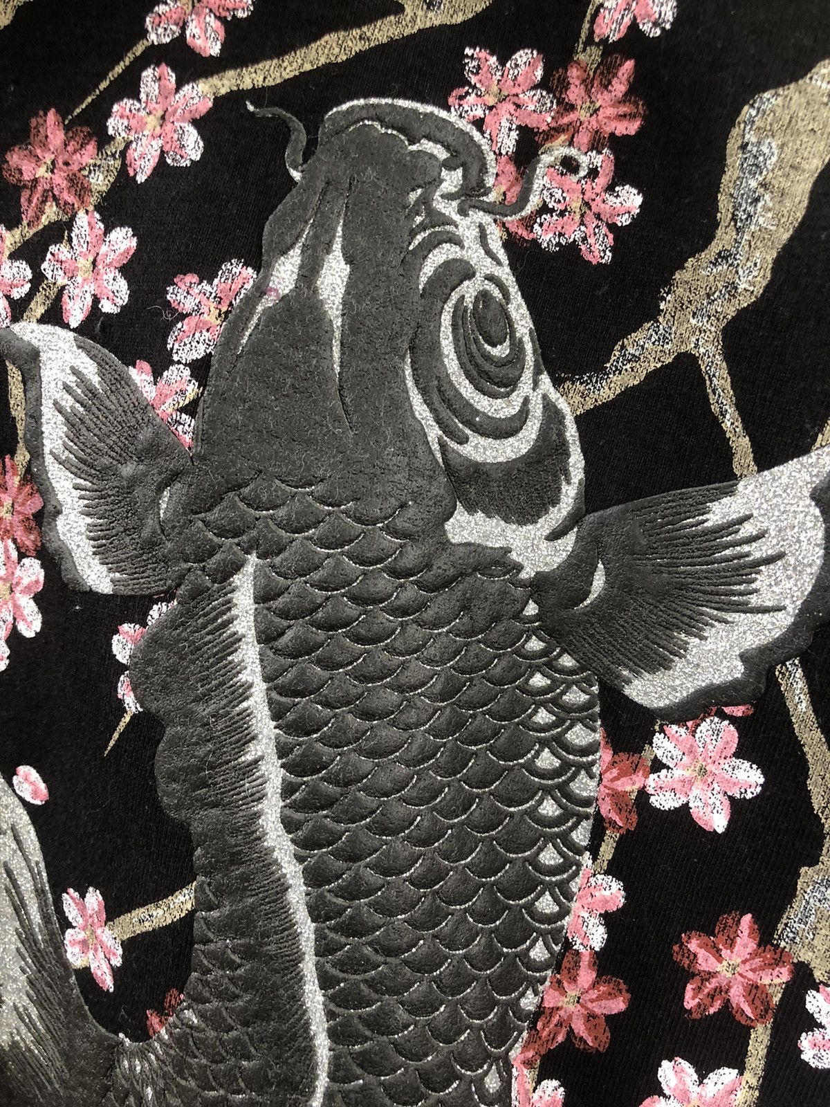 Japanese Brand × Vintage Rare Vintage OVP Japanese Sukajan Koi Fish Polo Tee Size US XL / EU 56 / 4 - 14 Thumbnail
