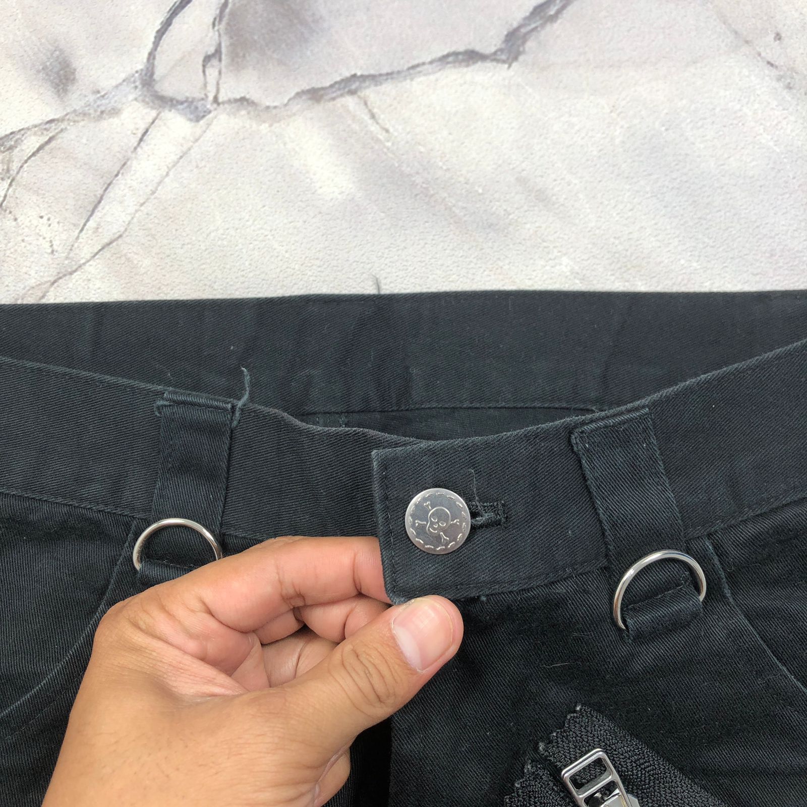 14th Addiction Secret Agents - Multilace Bondage Flared Pants Size US 28 / EU 44 - 3 Thumbnail
