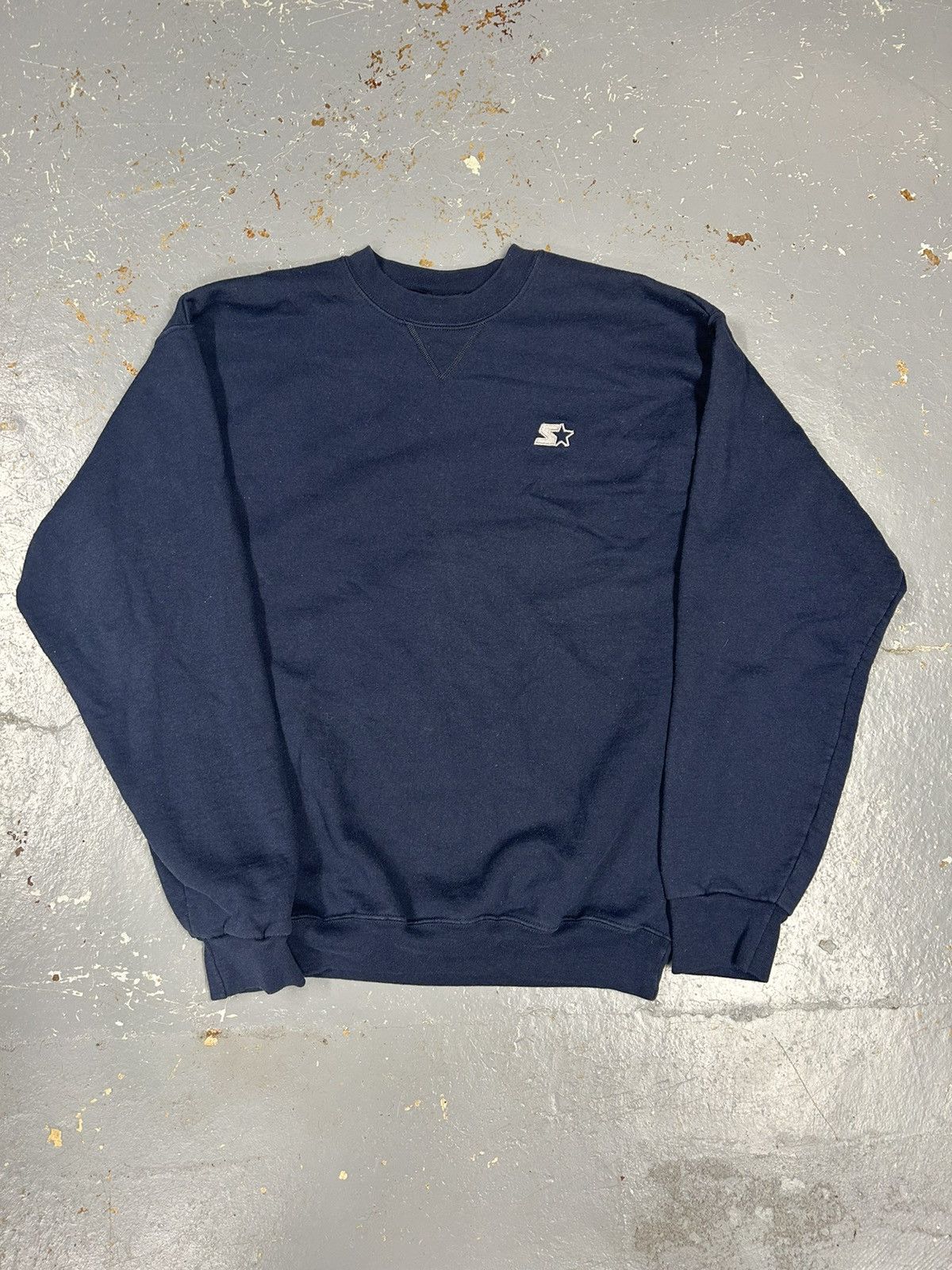 Starter × Vintage Crazy Vintage 90s Essential Starter Pullover Navy Crewneck Size US M / EU 48-50 / 2 - 1 Thumbnail