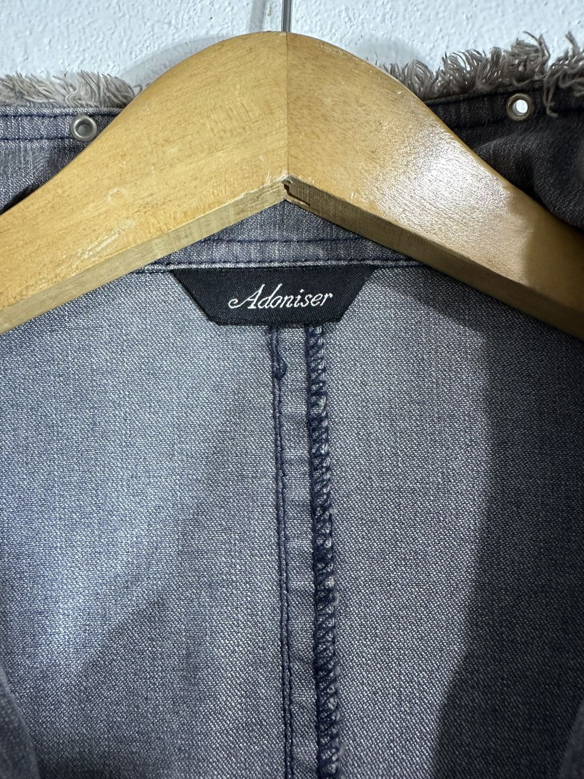 ADONISER MOHAIR CROPPED DISTRESSED JACKET FLARED SLEEVE