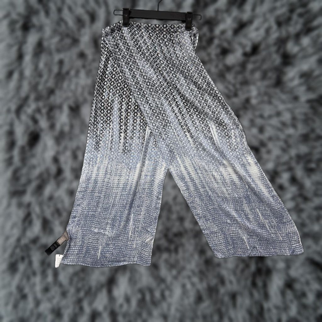 Vintage Chico's Scarf Womens One Size Blue White Ombre Static Oblong Geometric Wrap Size ONE SIZE - 1 Thumbnail
