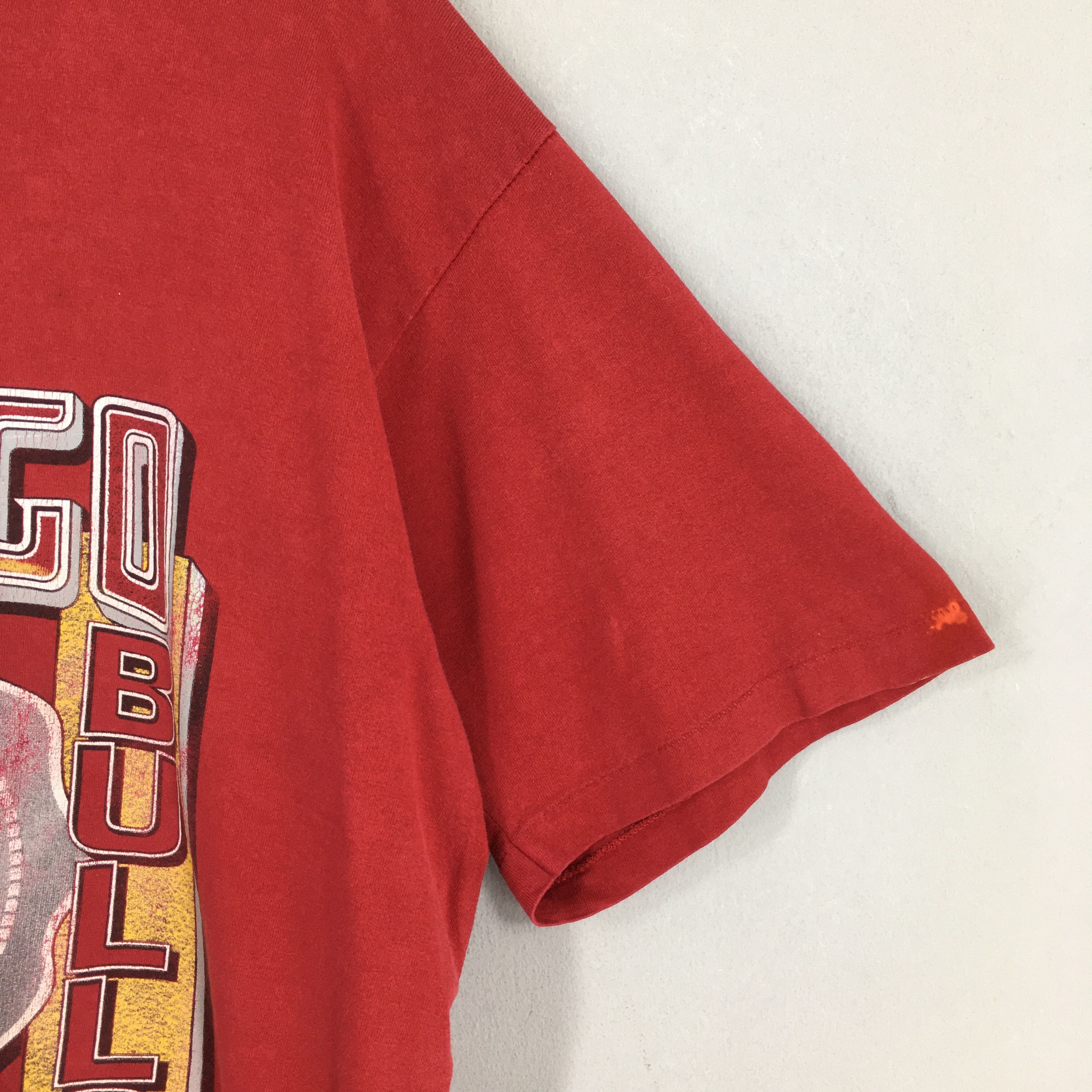 NBA Vintage 1993 Chicago Bulls Nba World Champions Red T shirt Size US XL / EU 56 / 4 - 3 Thumbnail