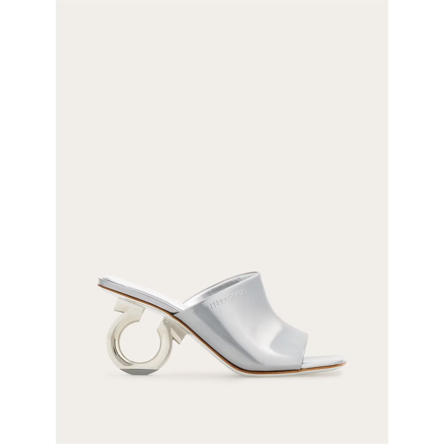 Salvatore Ferragamo o1s1rm0924 Elina Mules in Silver Size US 6.5 / IT 36.5 - 1 Thumbnail