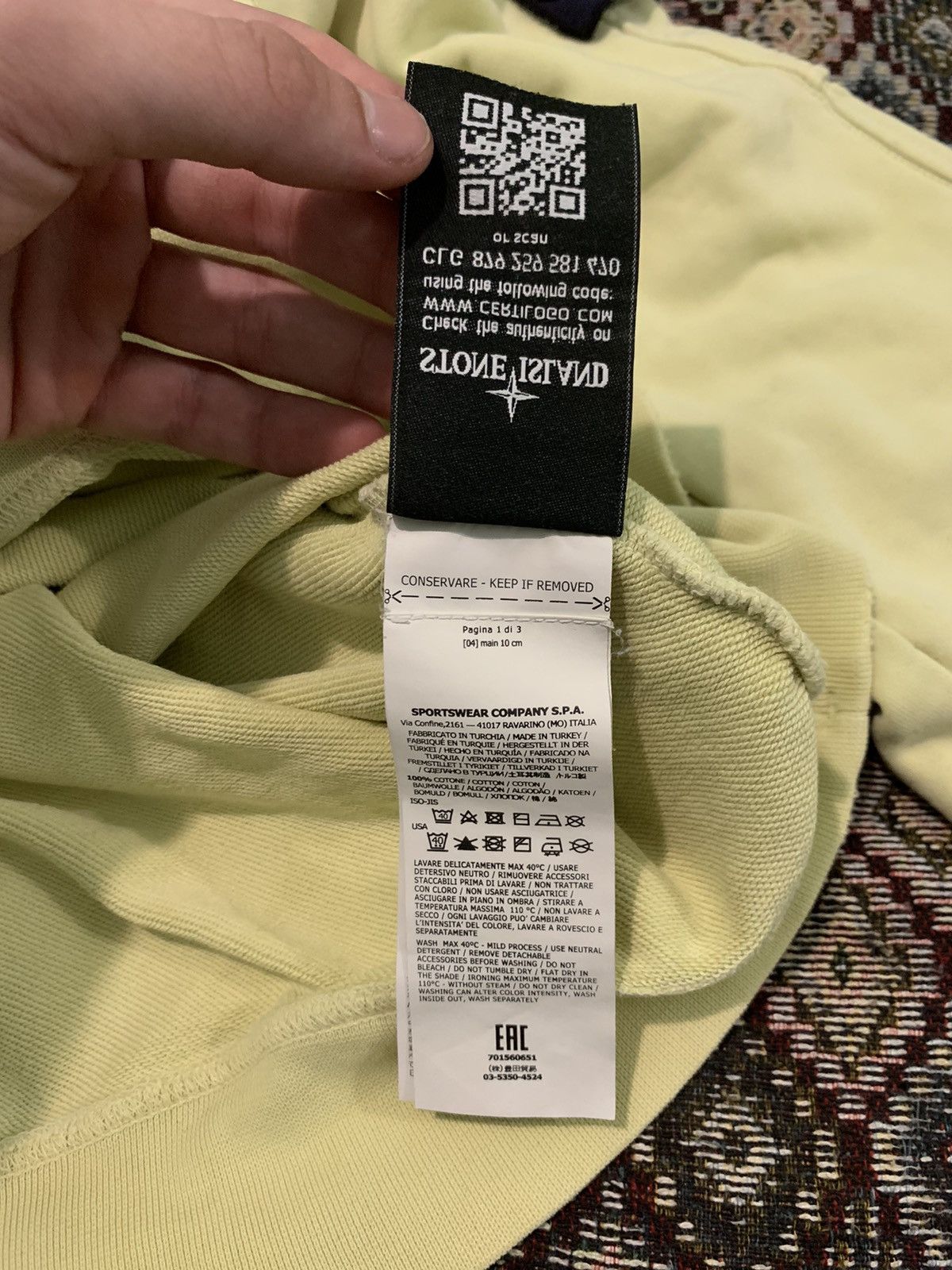 Stone Island Stone Island yellow sweatshirt Size US M / EU 48-50 / 2 - 8 Thumbnail